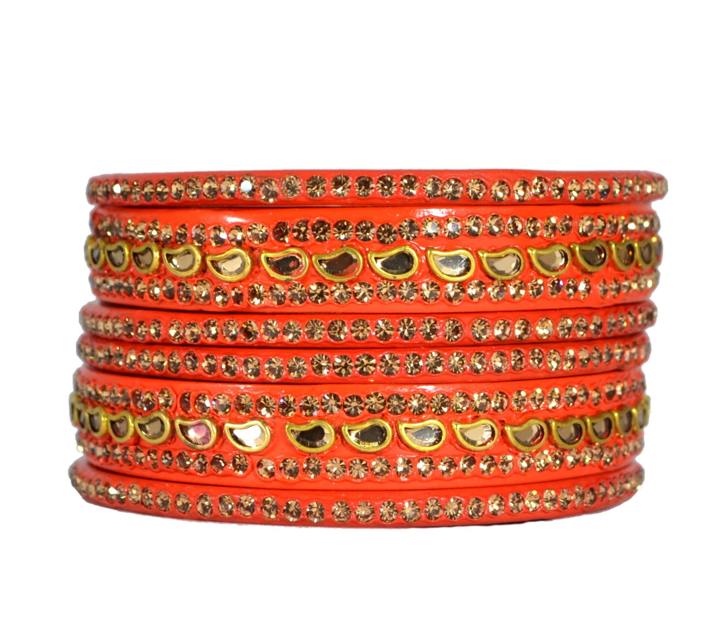 KANGANAS Lac Bangles for Women ORANGE Keri KADA Chudi Set (2.12) (B08W2G8RH9) Amazon Price History, Amazon Price Tracker