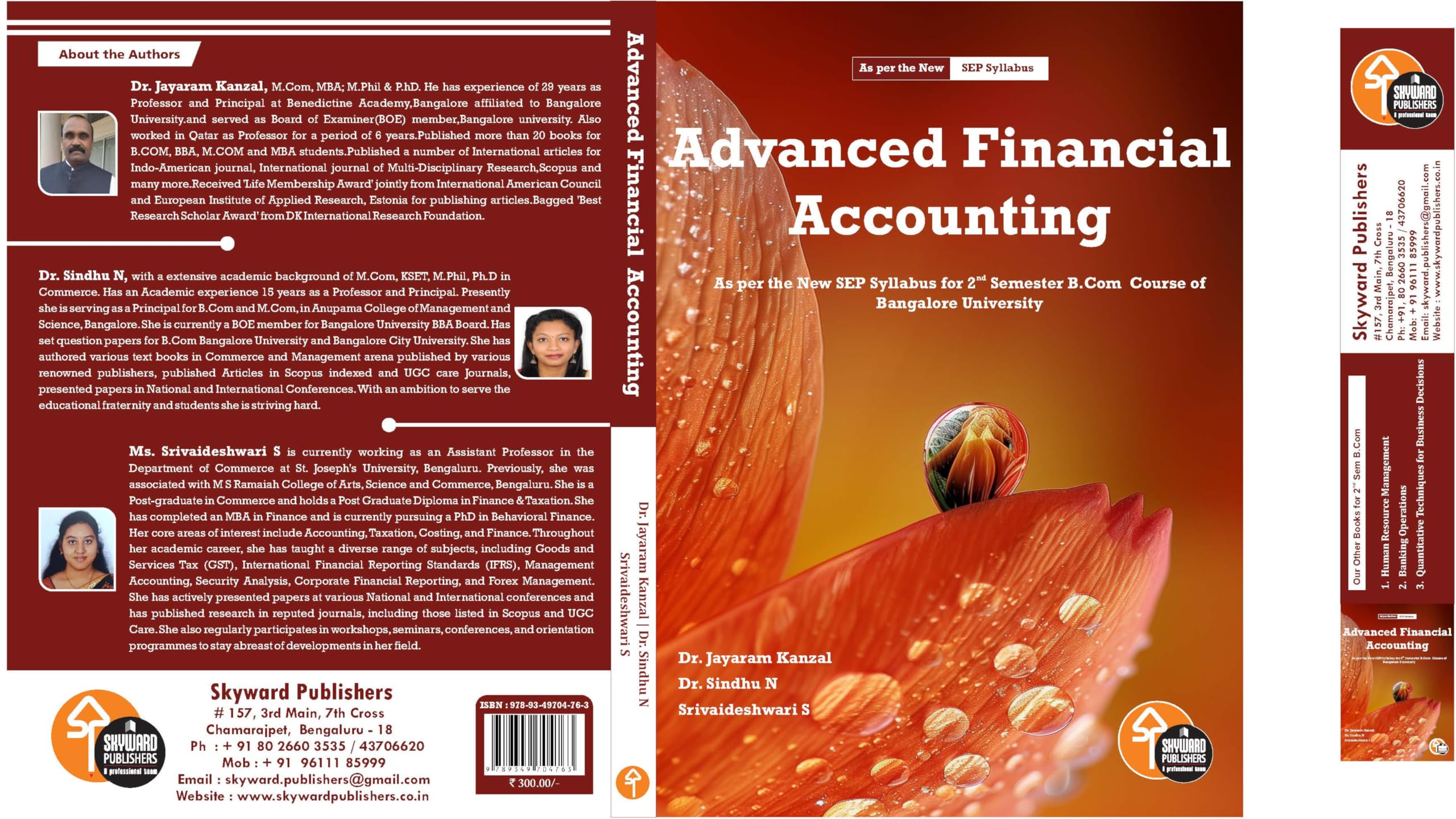 Advanced Financial Accounting - 2nd SEM - B Com - BU - SEP