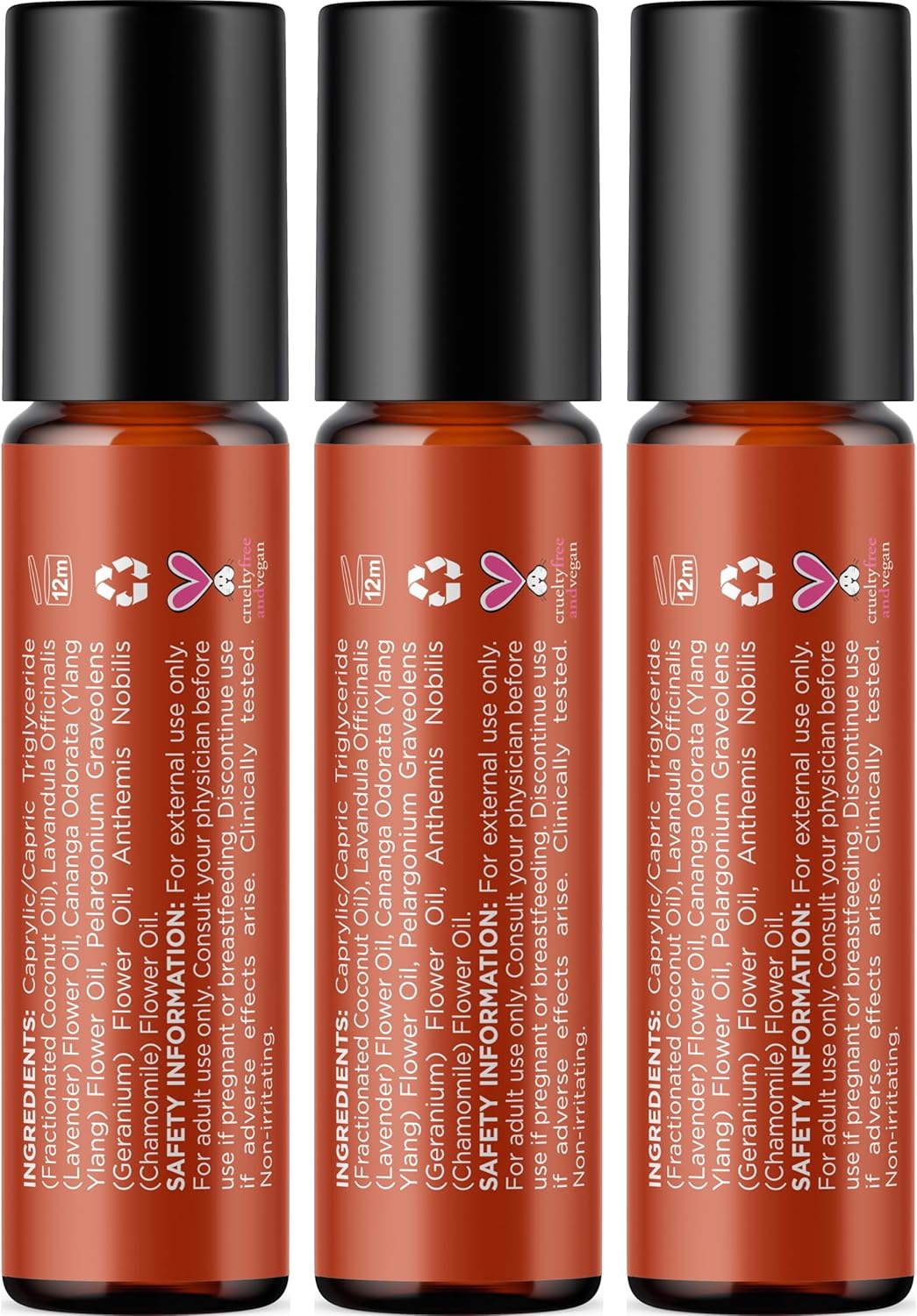 Relaxing Essential Oil Roll On - Aromatherapy Essential Oil Roller with Calming Essential Oils - Relaxing Essential Oil Blend with Lavender Ylang Ylang Chamomile & Geranium for Stress Support (3 Pack) - Image 5