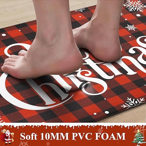 Miniatura 36 de Bsmathom Anti Fatigue Kitchen Rug Set of 2, Cushioned Non Slip Kitchen Rugs and Mats, Pumpkin Kitchen Mats for Floor Set, Waterproof Runner Rug