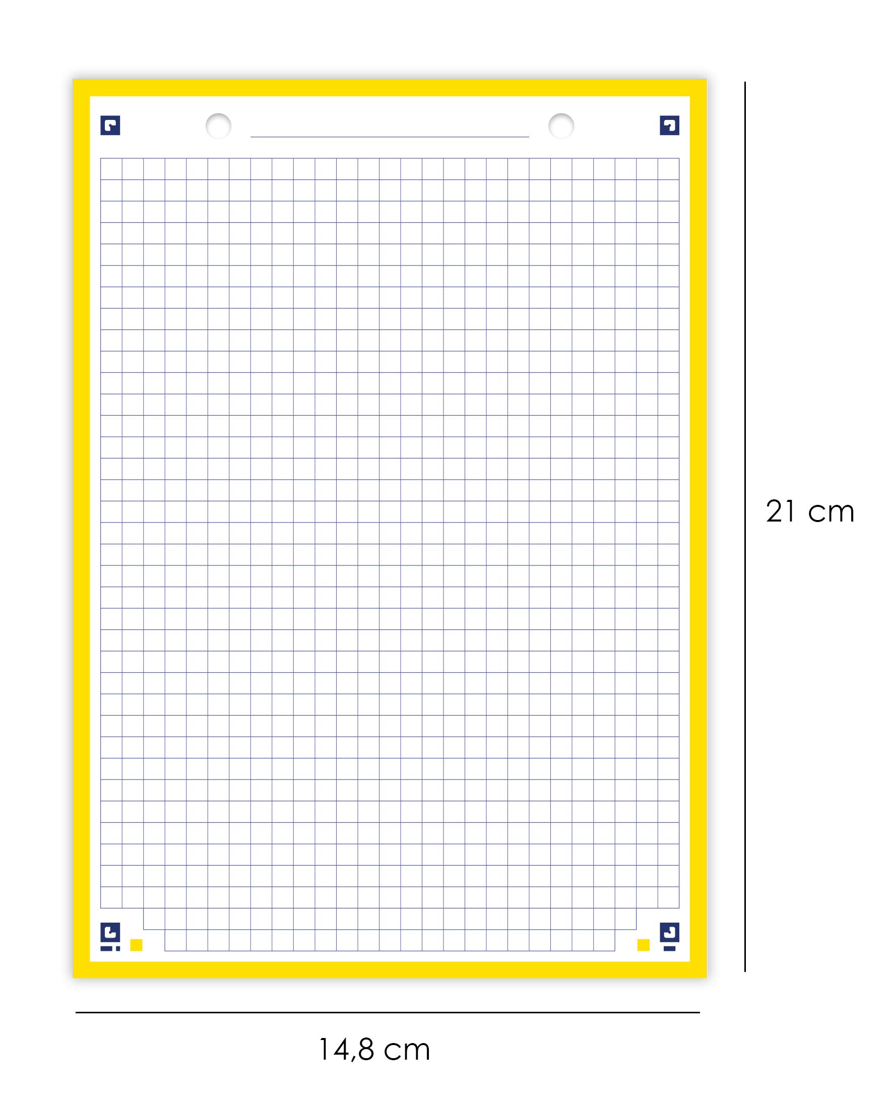 Oxford 400100550 Bristol Files, Yellow Frame, 14.8 x 21 cm, 14,8x21 - Image 4