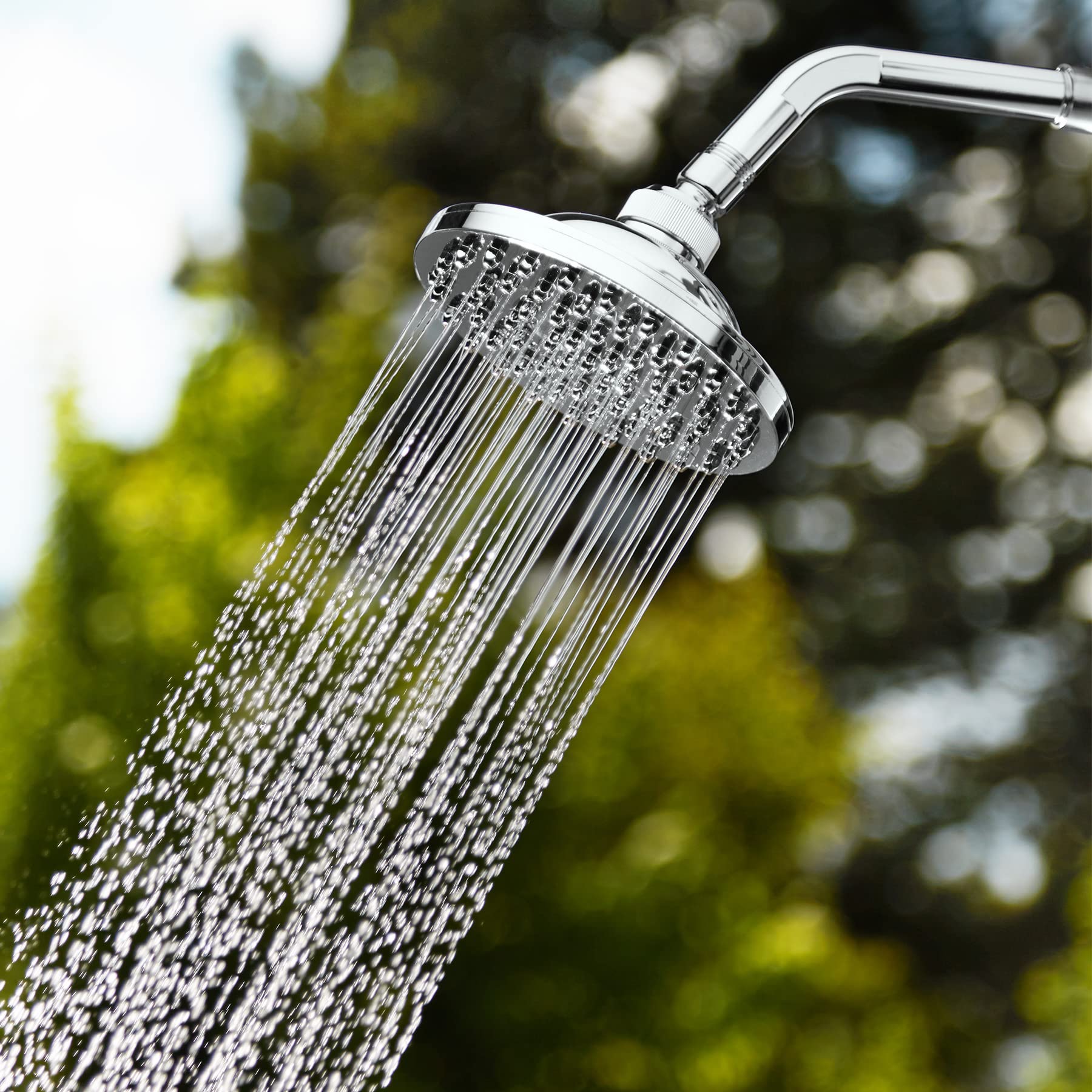 ML-Design Solar Douche 40L 217cm Vierkant Met Voetdouche En Regendouchekop, Zilver-Zwart, Warm Water, 60°c Zonder Stroomaansluiting, Met Tuinslangaansluiting, Solar Tuindouche Buitendouche Zwembad