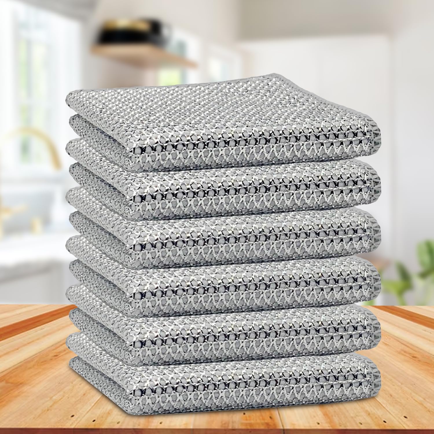 INFERNO 6 Pcs Multipurpose Non Scratch Dish Wash Scrubber Cloth for Utensils | Wet and Dry Dishwashing Rags for Dish Cleaning | Wire Mesh Cleaning Cloth for Washing Dishes,Pots,Pans (B0D7CTFN4K) Amazon Price History, Amazon Price Tracker