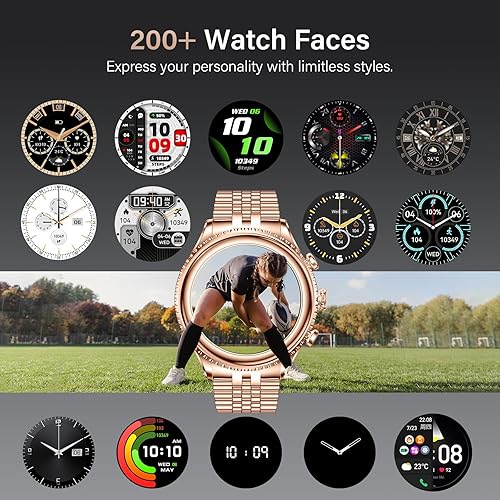 Miniatura 8 de Reloj inteligente de lujo de alta gama para hombres, esfera giratoria (bisel de corte de hacha), pantalla AMOLED de 1.32 pulgadas, frecuencia