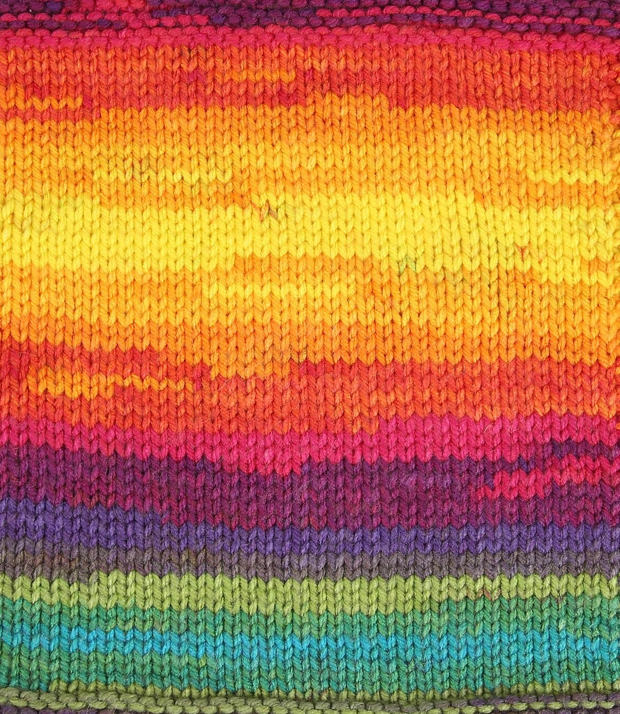 Wollbiene Batik Fine 5910 - Ovillos de lana para tejer (5 unidades, 100 g, 500 g), multicolor con degradado multicolor