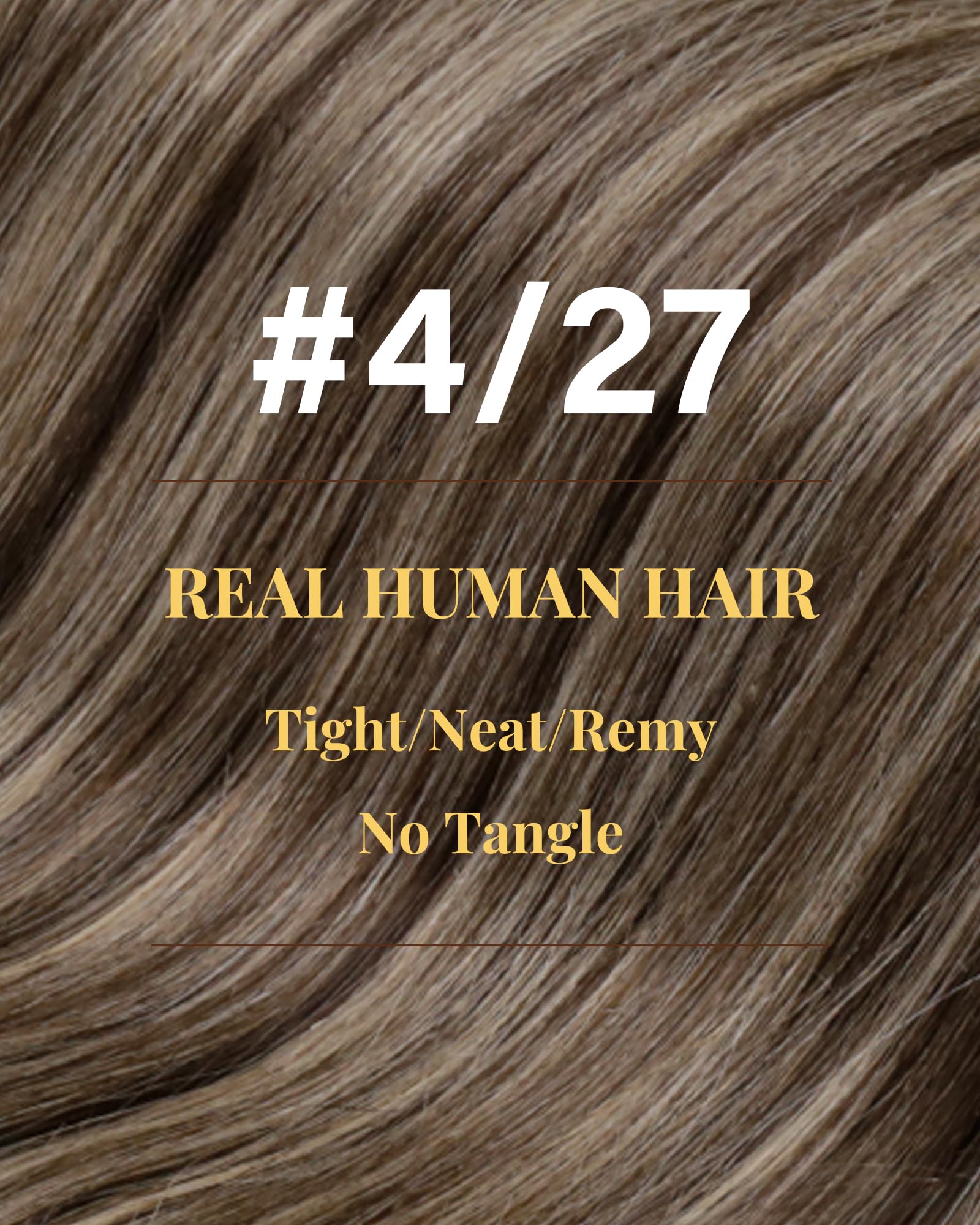 Hetto Nano Hair Extensions Real Human Hair Brown Highlights Blonde 16 Inch, Invisible Nano Beads Human Hair - Image 3