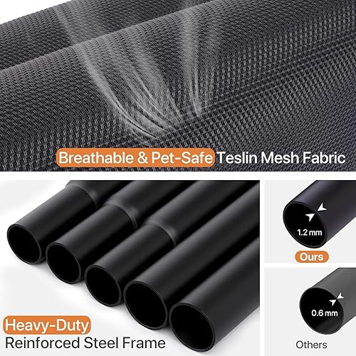 Miniatura 3 de Cama elevada para perros, camas elevadas para perros al aire libre, camas para perros medianos, impermeable para interiores y exteriores, hamaca