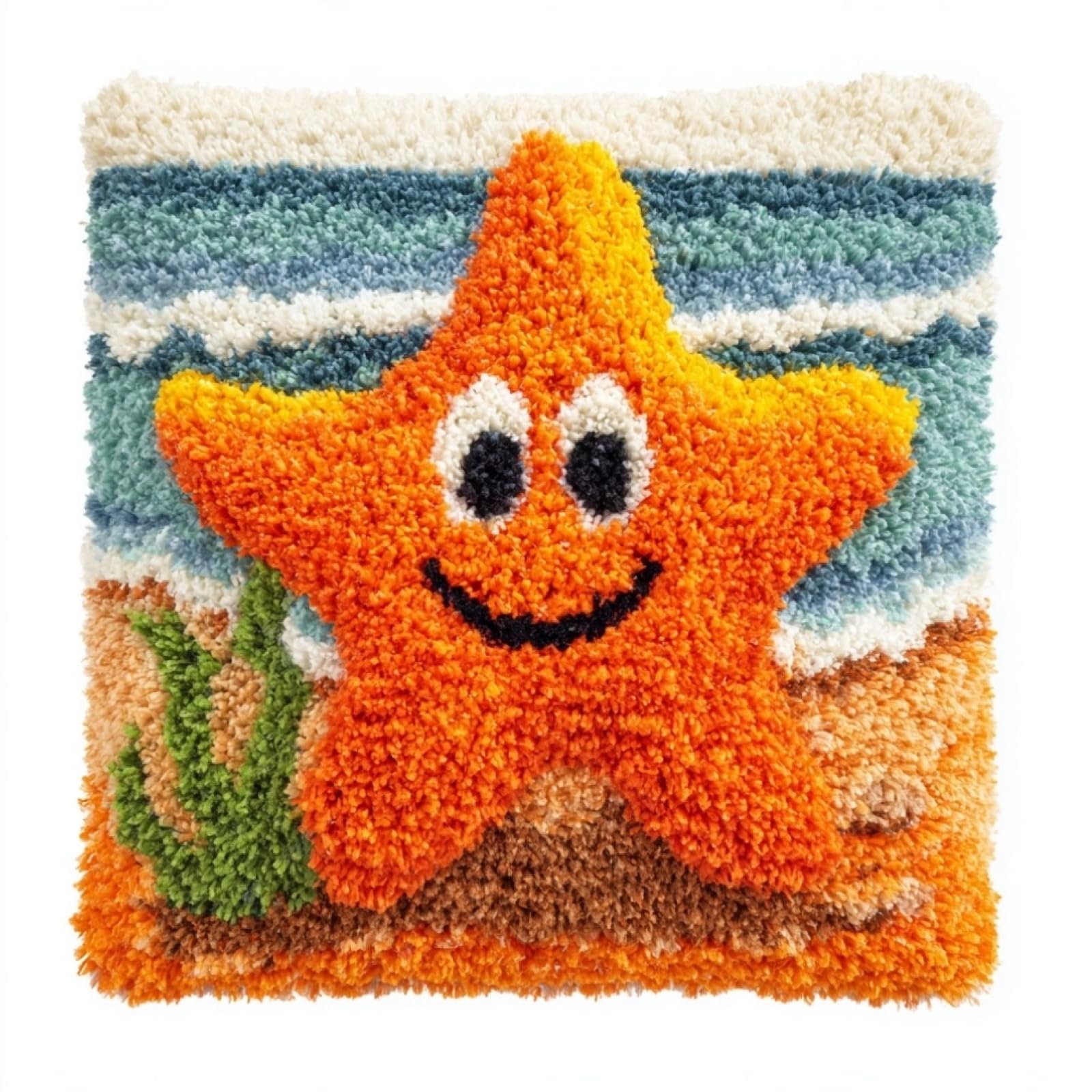 AxiangziK DIY Latch Hook Pillow Kit,Starfish
