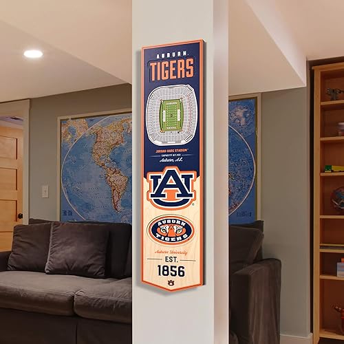 Miniatura 133 de YouTheFan NCAA 3D StadiumView 8x32 Banner