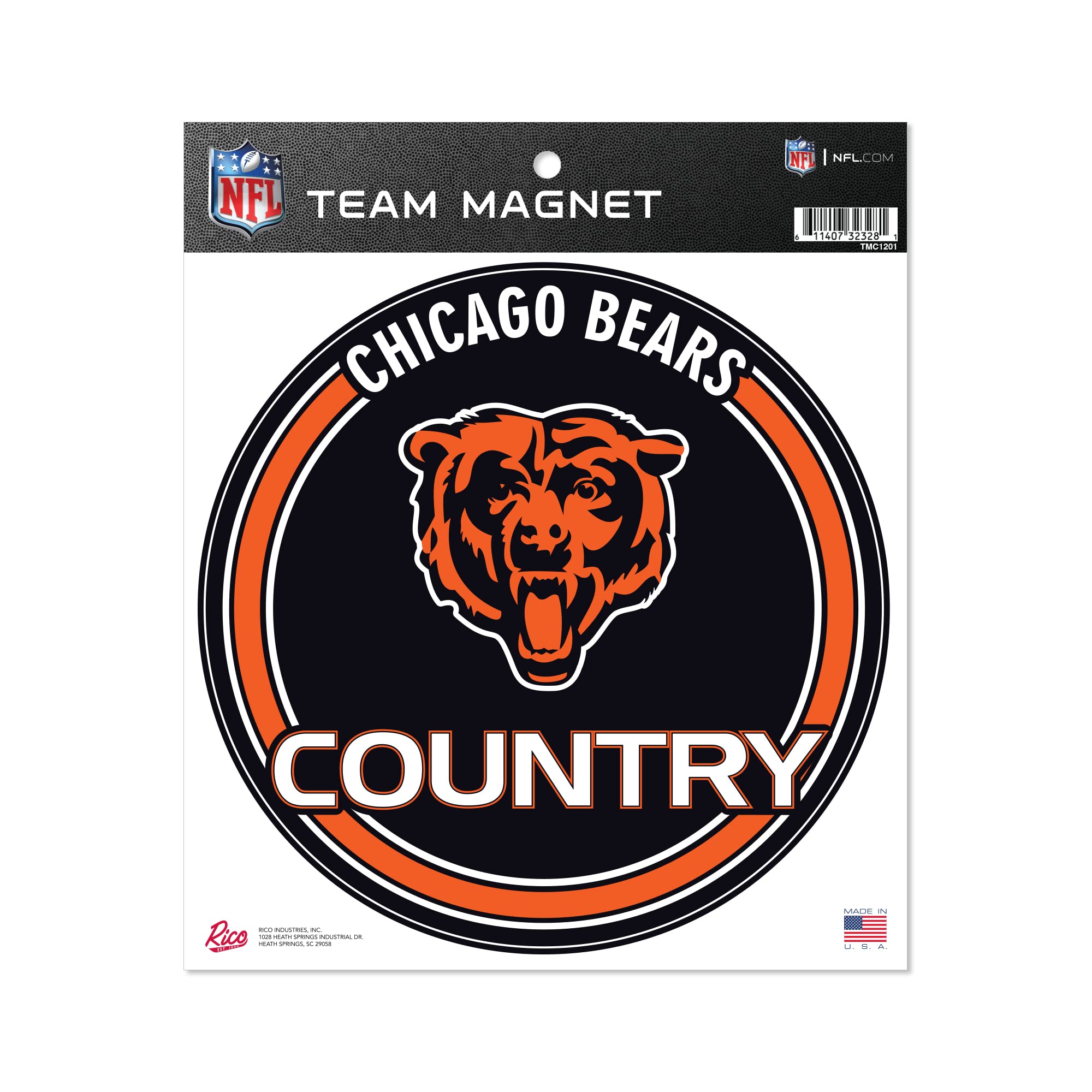 Rico Industries NFL Chicago Bears 8" Round Magnet
