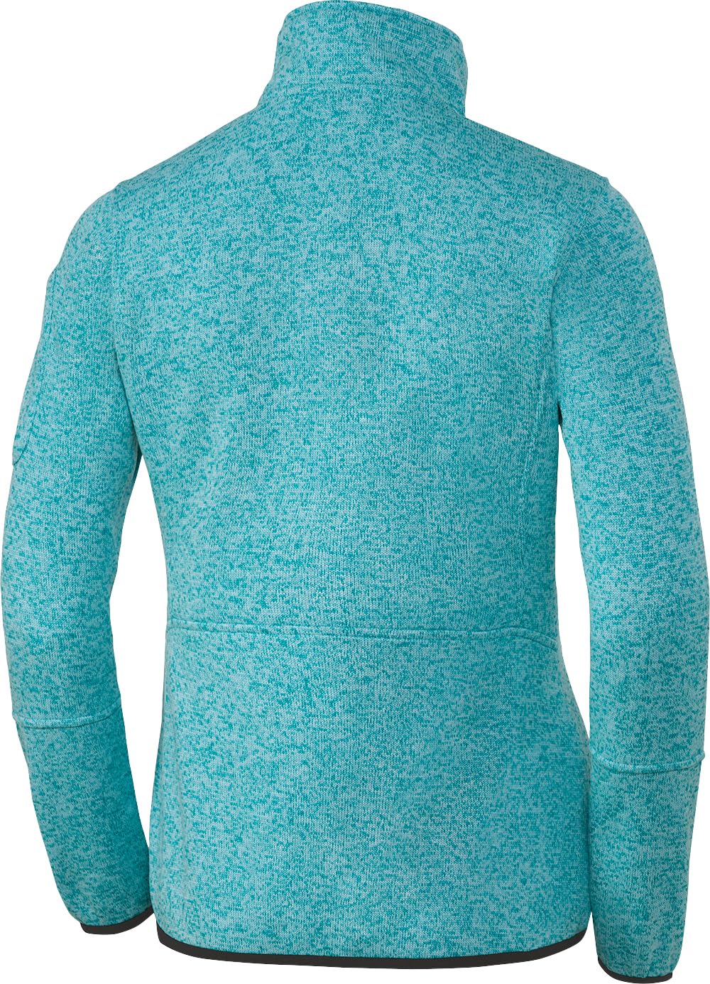 STUBAI Damen Strickfleecejacke, mit flauschigem Fleece auf der Innenseite, Übergangsjacke mit Reißverschluss, modische Damenbekleidung, Türkis, Gr. 36-48