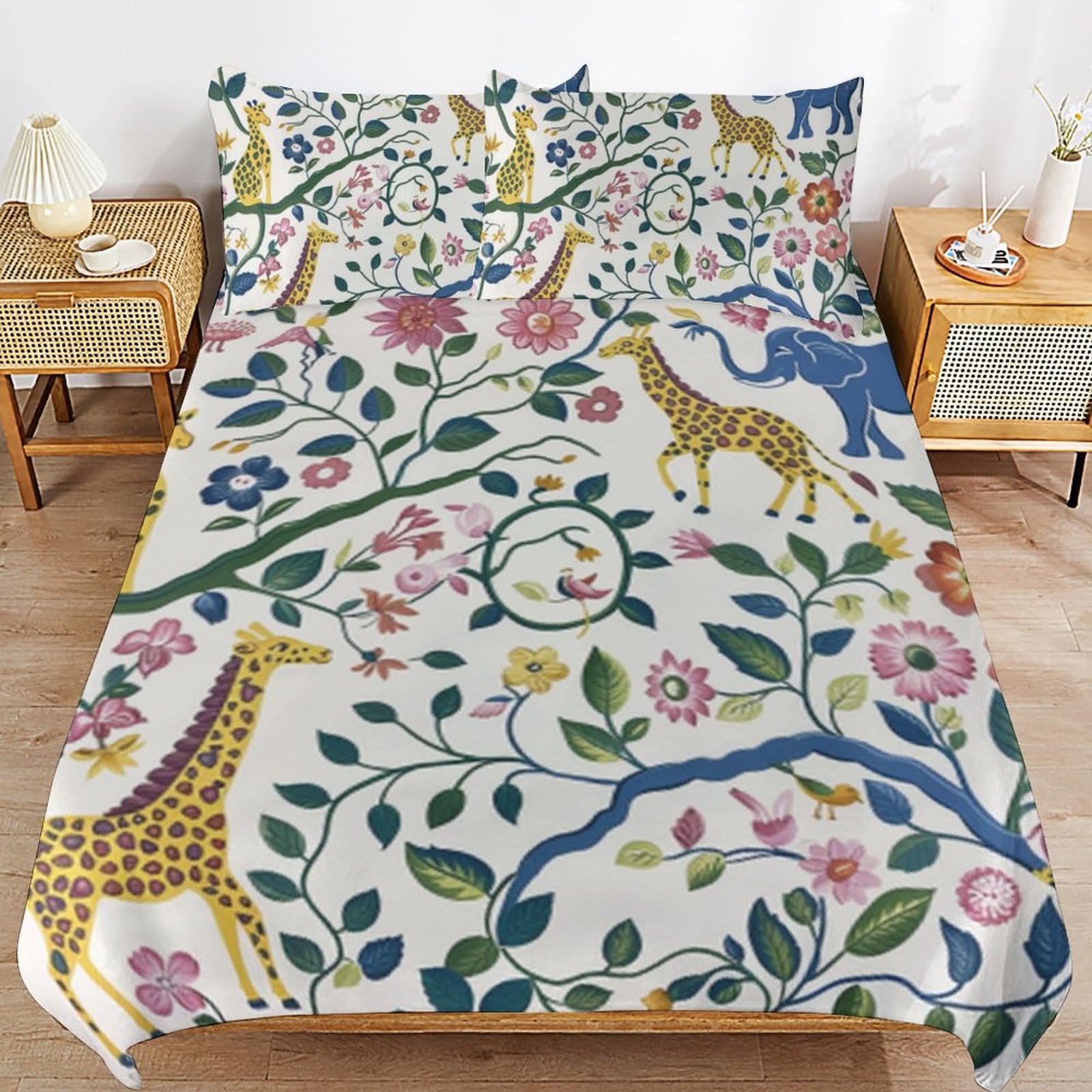 Juego de ropa de cama transpirable y suave que no necesita plancha