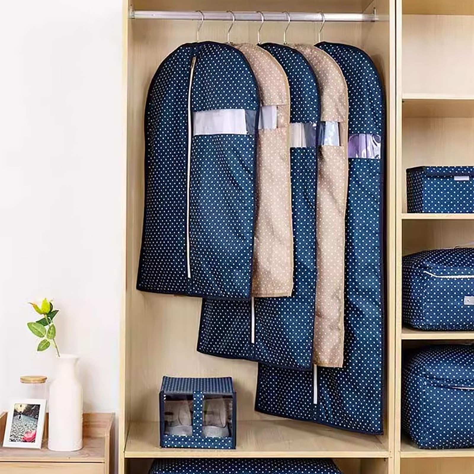 Bolsas para ropa, Funda de ropa tridimensional con cremallera, transpirable