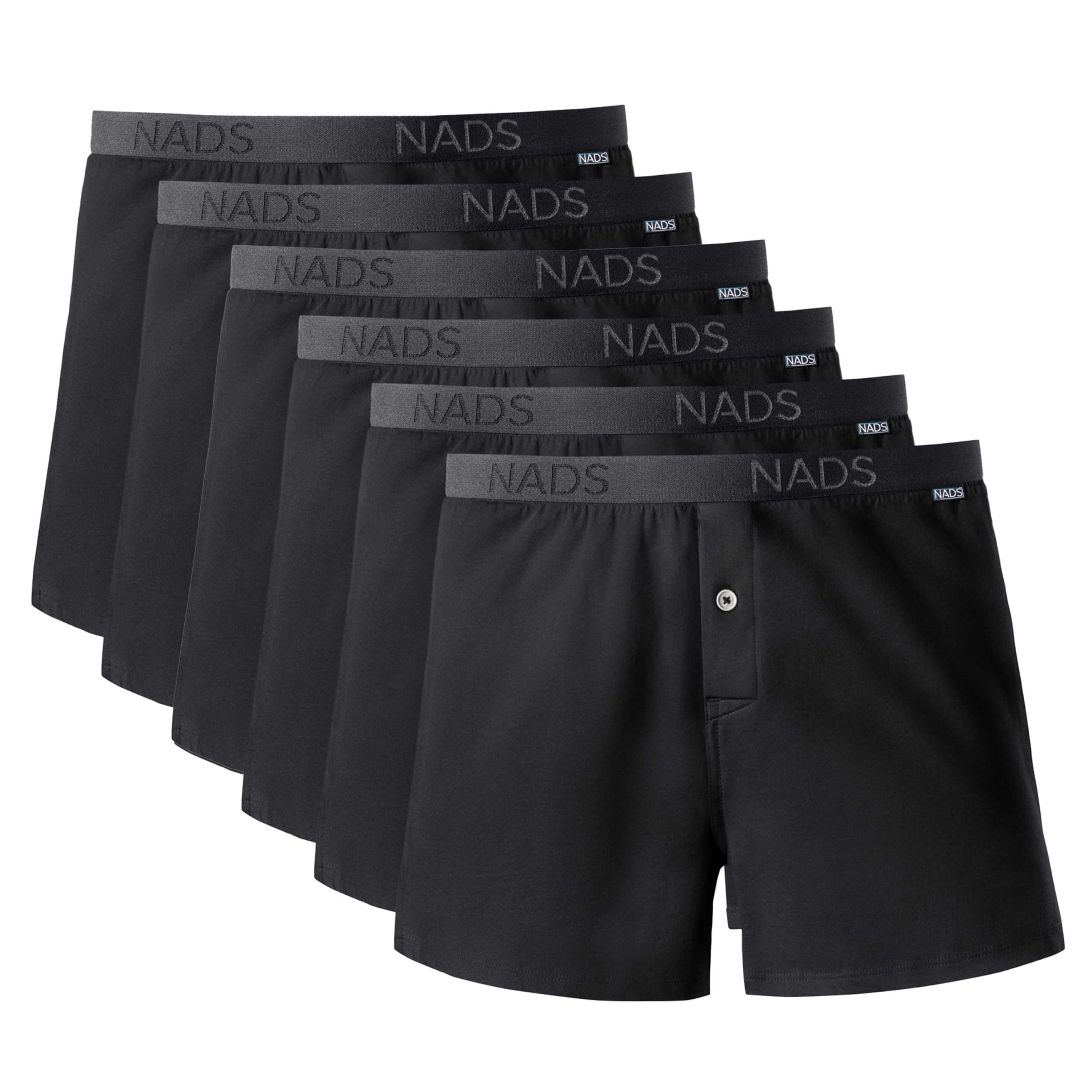 NADS Organic Cotton Boxers – Hormone-Friendly, Non-Toxic Men’s Underwear for Comfort, Support & Safer Nuts – Multi-Pack