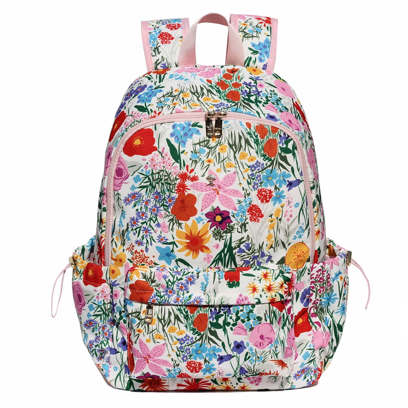 ESVAN Personalized Gifts Backpack Canvas Linen Nylon 17 inch Laptop Bag for Women Casual College