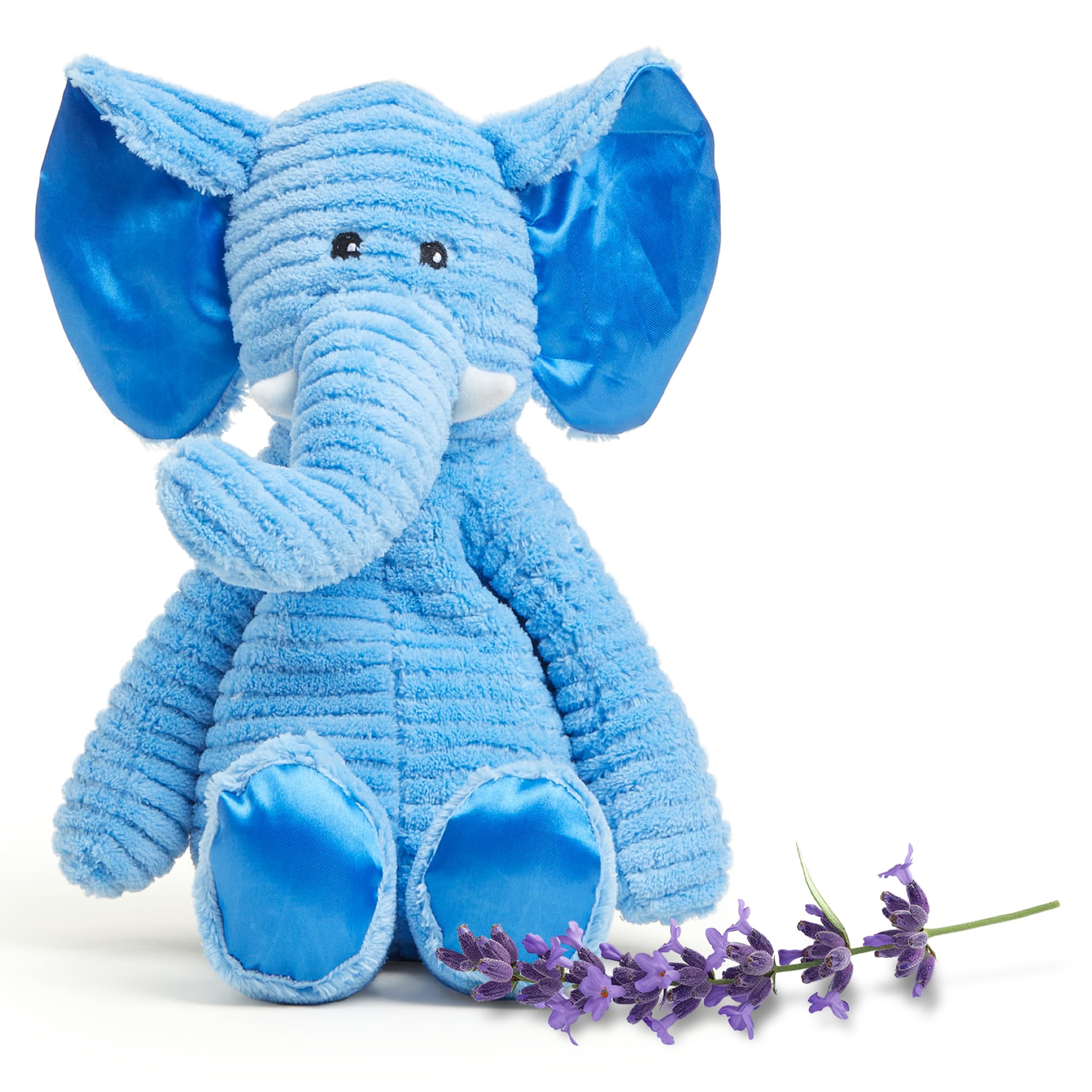 warmies Microwavable & Weighted Stuffed Animals, Elephant - Heated Stuffed Animal Plushie for Warmth & Comfort - Cute Soft Plush Toys for Adults &