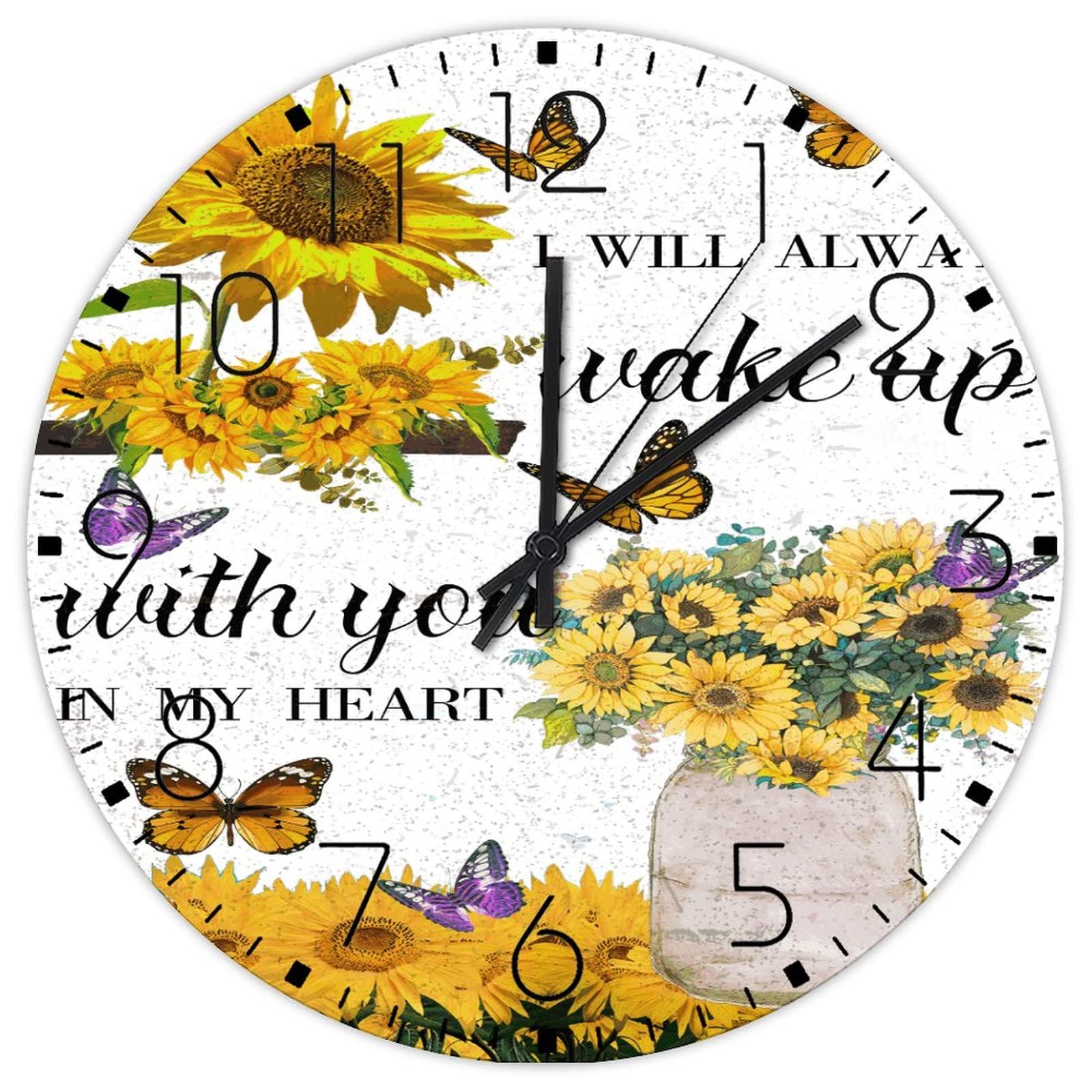 Horloge murale silencieuse 38cm grand format pendule decorative pour salle de classe et maison