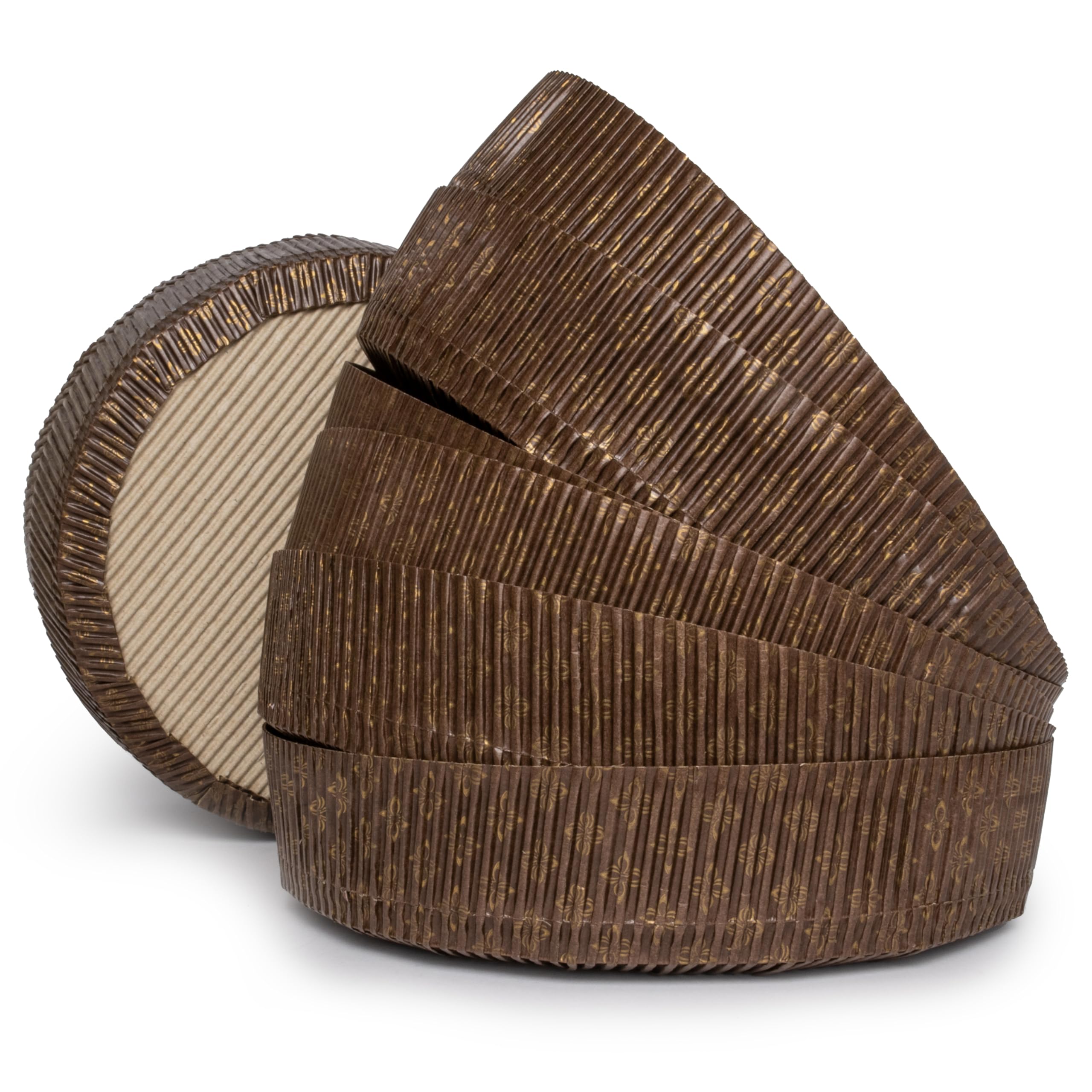 SHSH trade group Round Paper Baking Cake Pan (Set of 12) - Disposable Baking Mold - Kitchen Supply Crumbcake Papers - Baking Paper Pie Cups 6.7 x 1.2 in