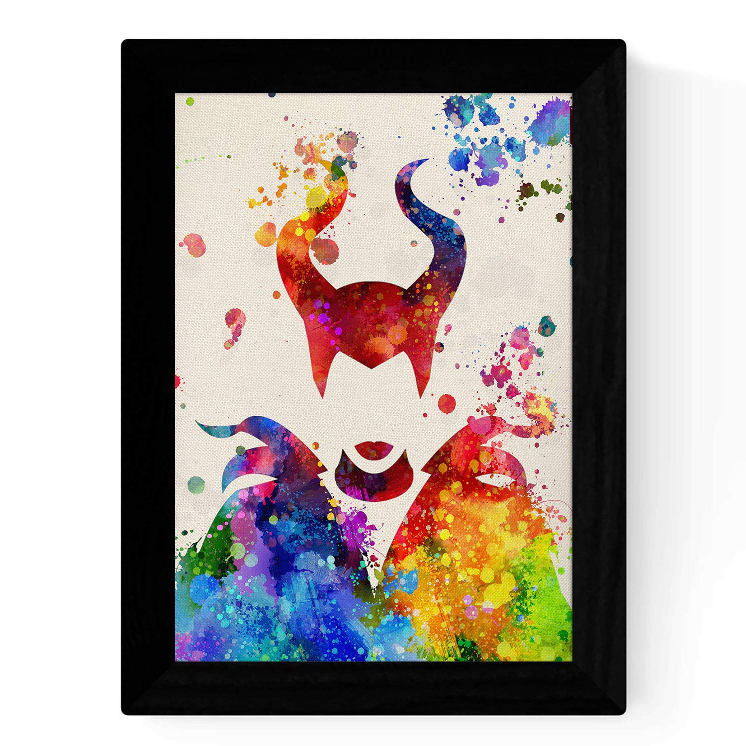 Nacnic Famous Sleeping Beauty Maleficent Movie A4 Size Poster Colour Explosion Paper 250g With Frame