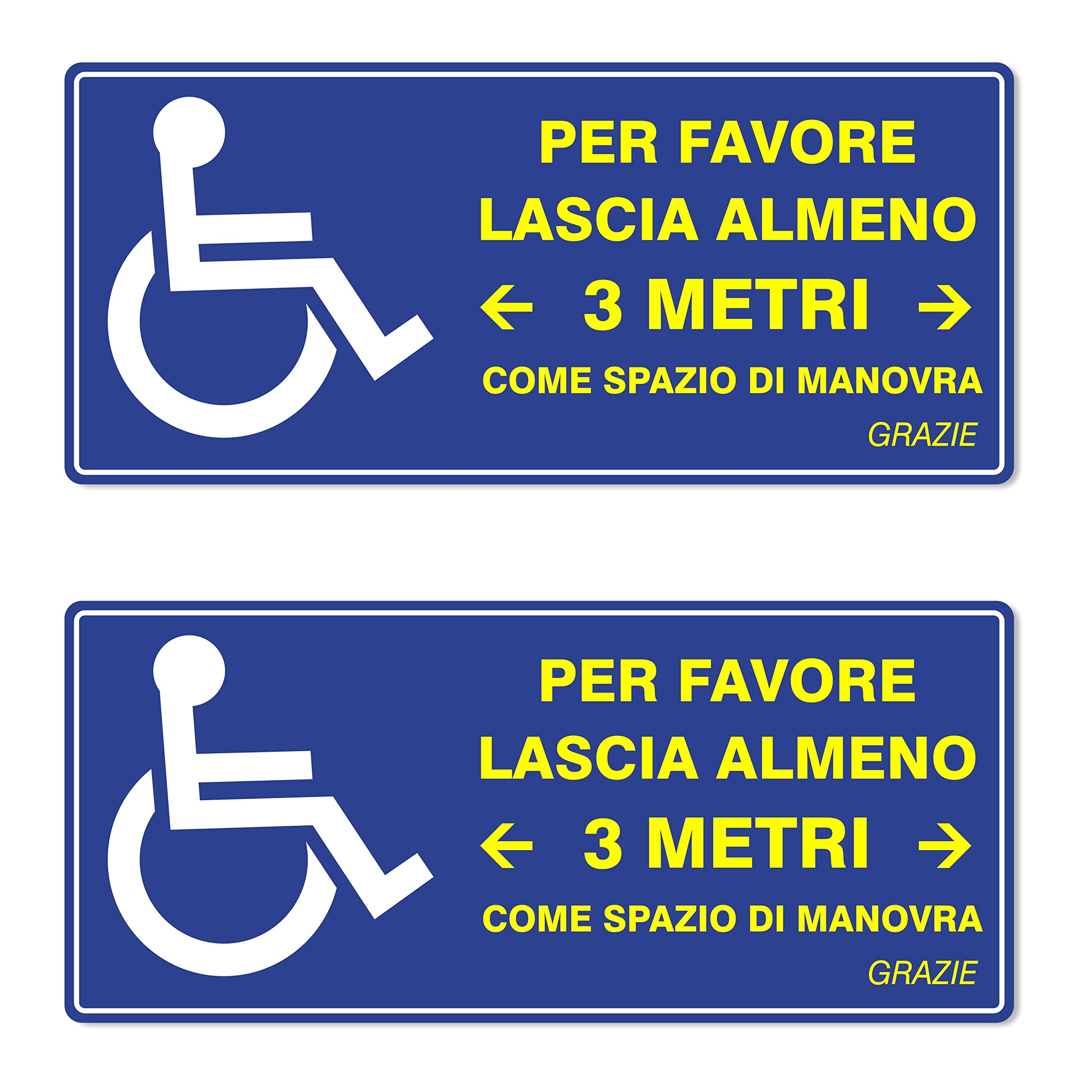 2 Adesivi In Vinile Per Auto Con Simbolo Disabili, 10 Cm, Blu, Adesivo Nascosto, Prodotto Nel Regno Unito