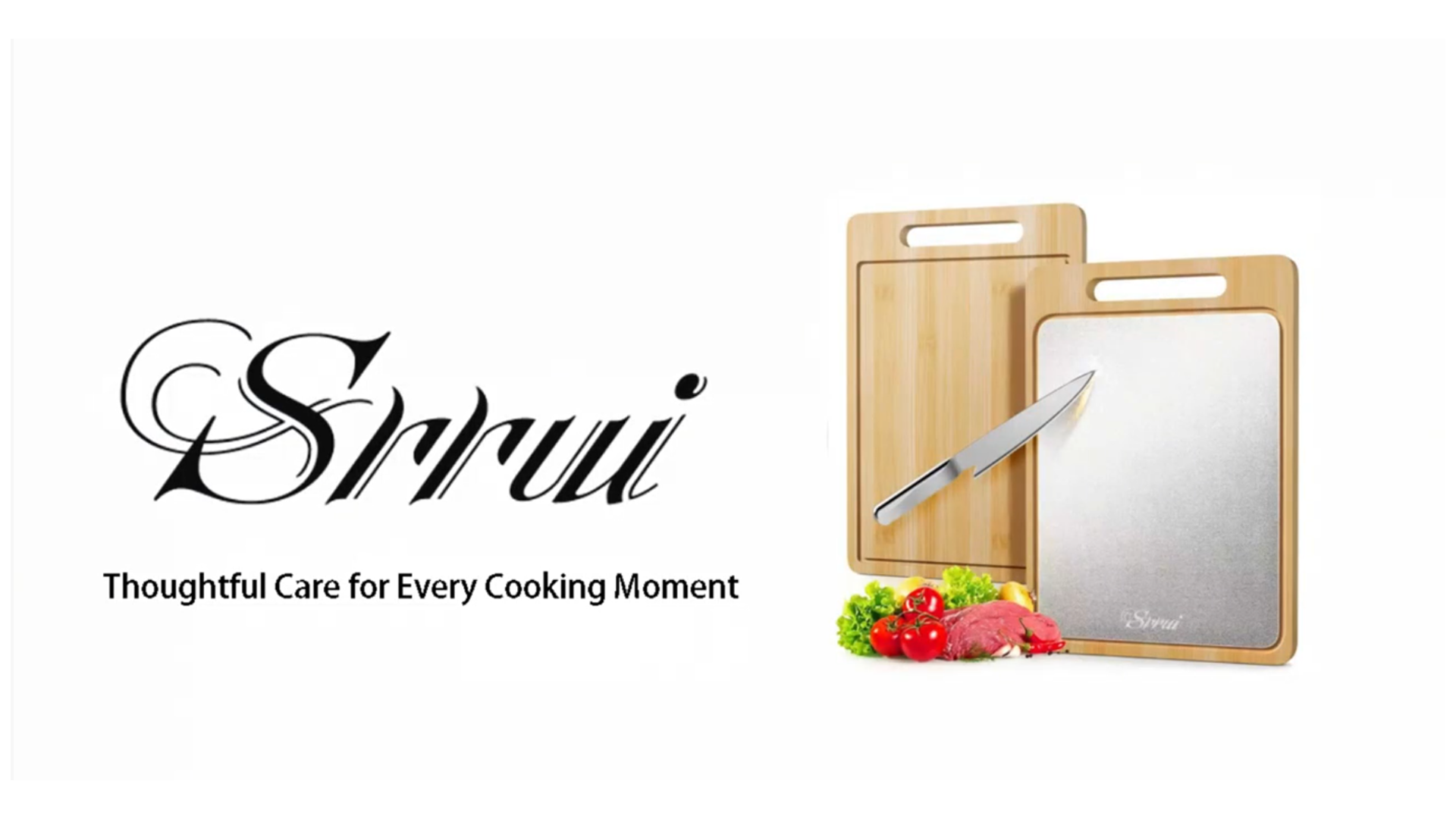 Tabla de Cortar Reversible de Bambú y Acero Inoxidable para Cocina, con Ranura para Jugos y Mango, Ideal para Carnes y Verduras miniatura 7