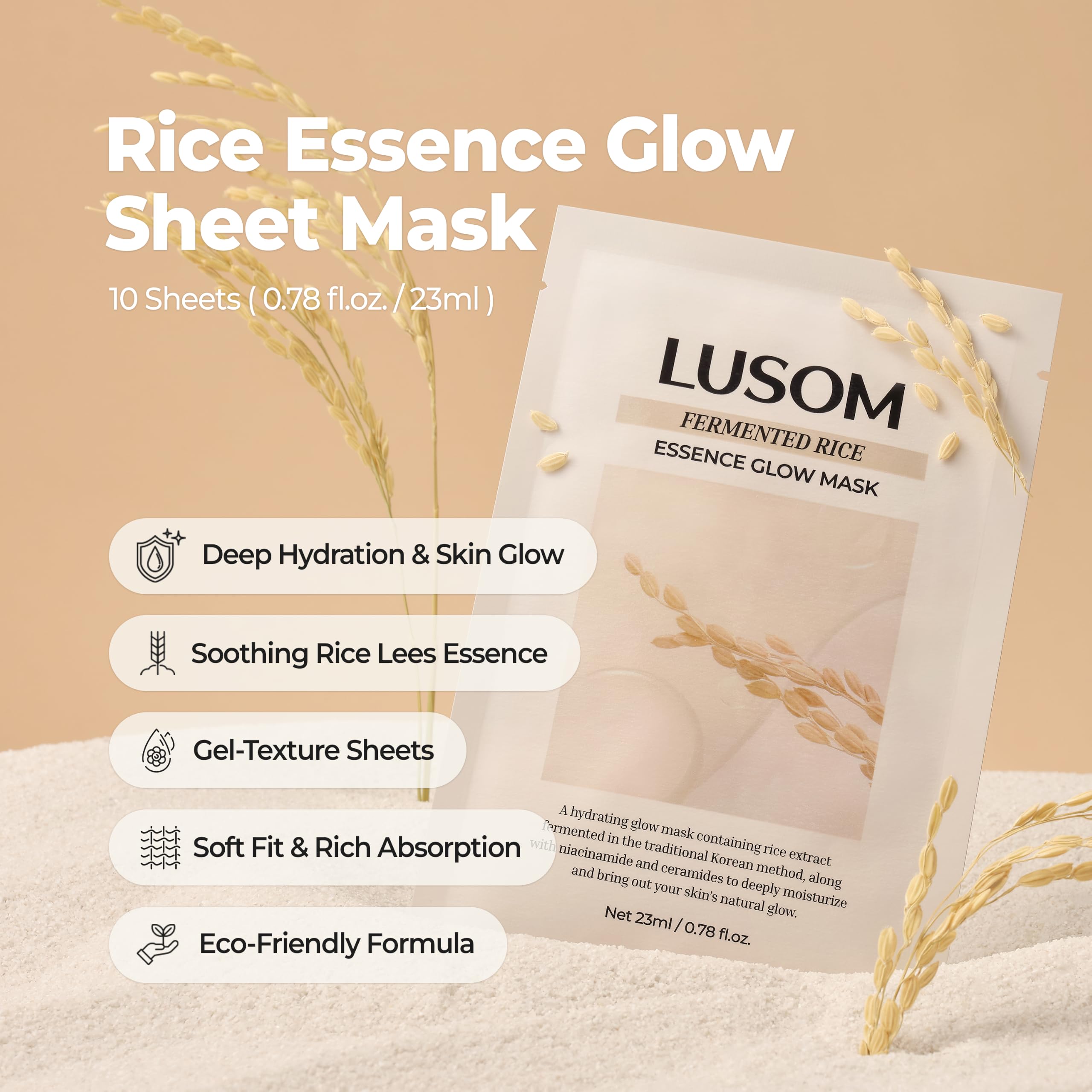 Fermented Rice Essence Glow Care Set - Toner Pads & Hydrogel & Sheet Mask