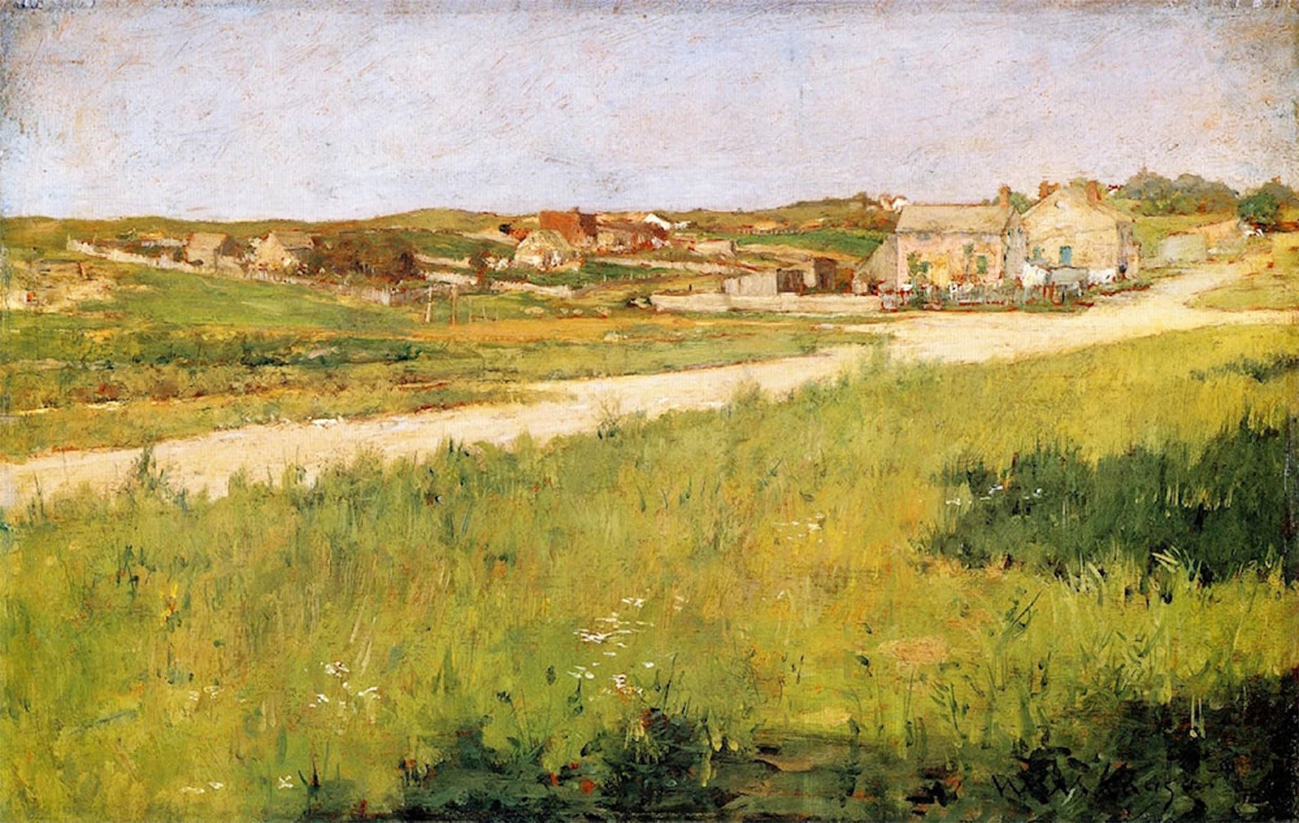 ARTXLXXBN Famous Painting Art Wall Decor Abstract Art Picture Shinnecock Landscape William Merritt Animal Pictures for Home Decor 60x90cm
