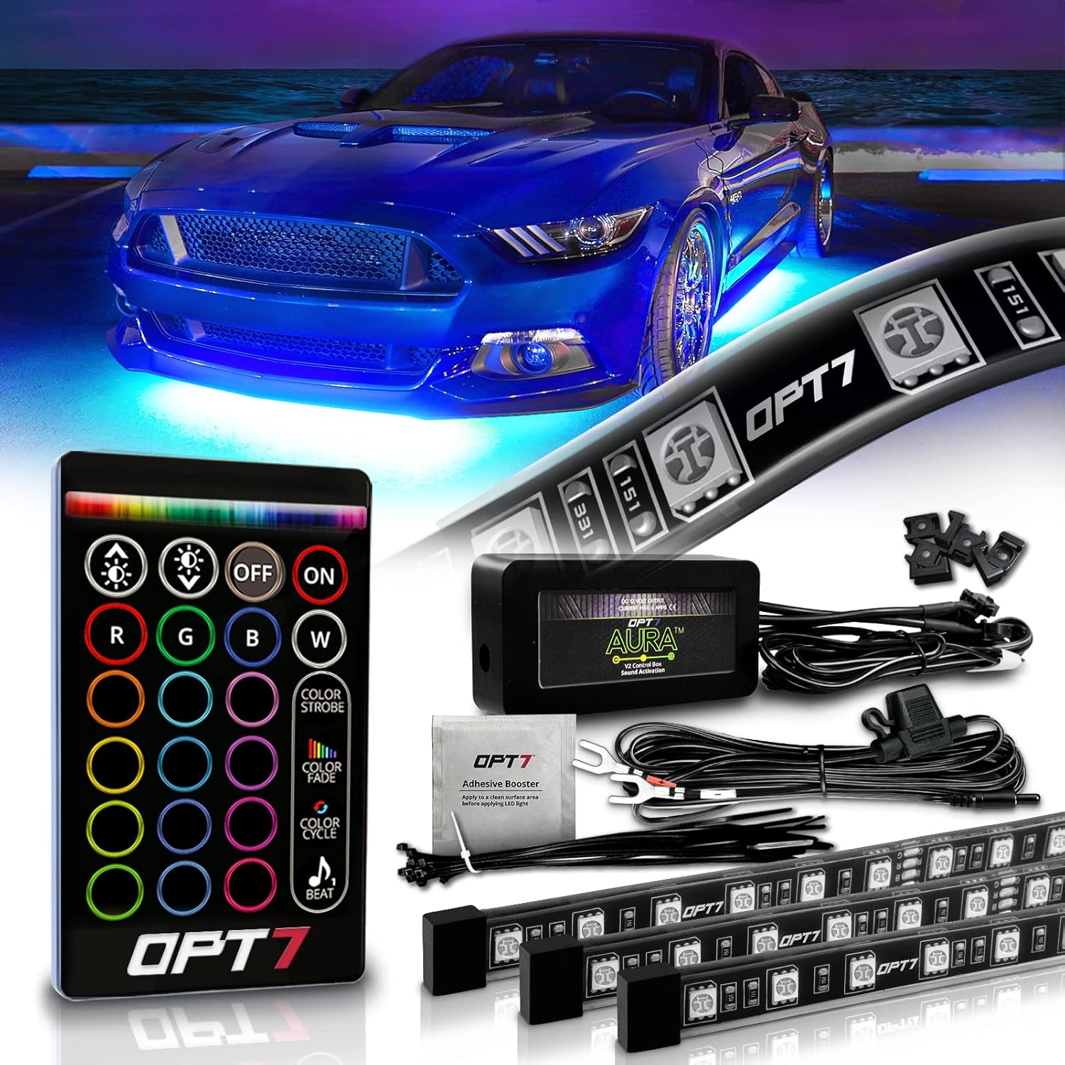 OPT7 Aura Underglow Flexible Lighting Kit for Cars Trucks