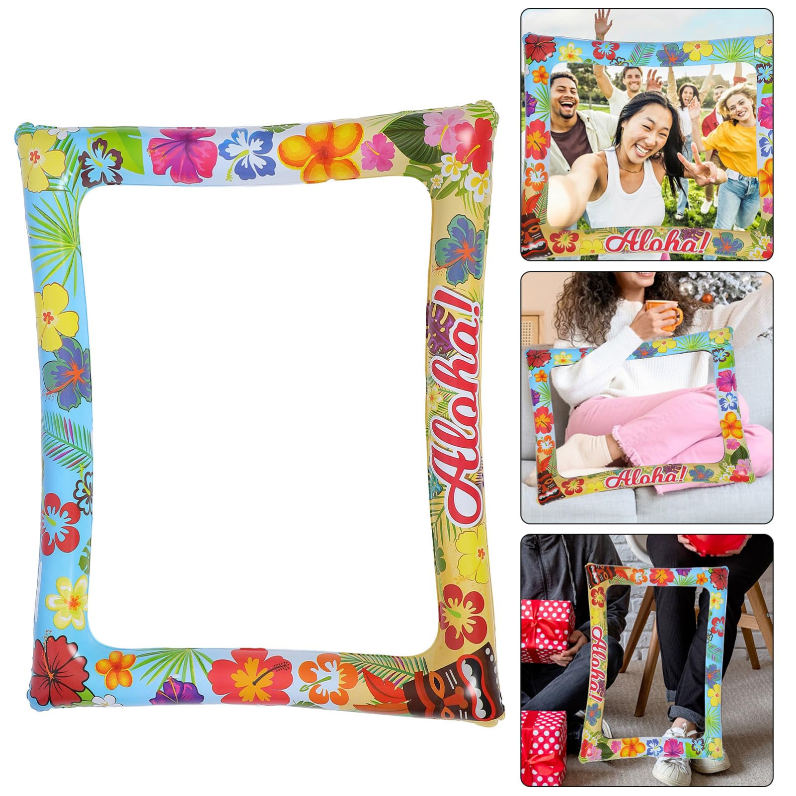 Toyvian 5 Stück Aufblasbarer Foto für Partys und Festivals Sommer Hawaii Stil Vielseitige Foto Requisite für Hochzeiten und Feiern Leichtes Kunststoffmaterial für Unvergessliche