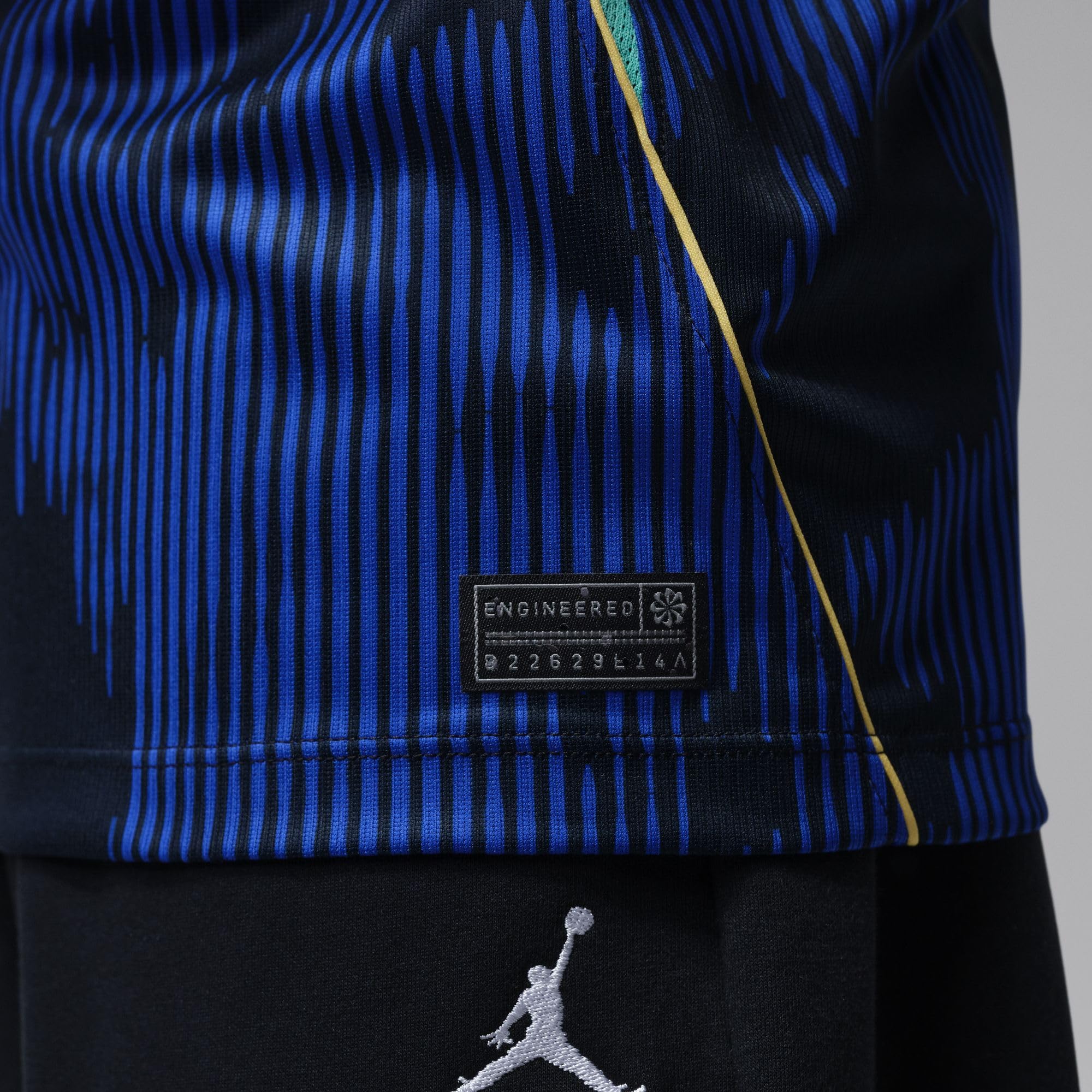 NIKE Brasilien 2026 Auswärtsstadion Jordan Dri-FIT-Replika-Fußballtrikot für ältere Kinder, IU1080
