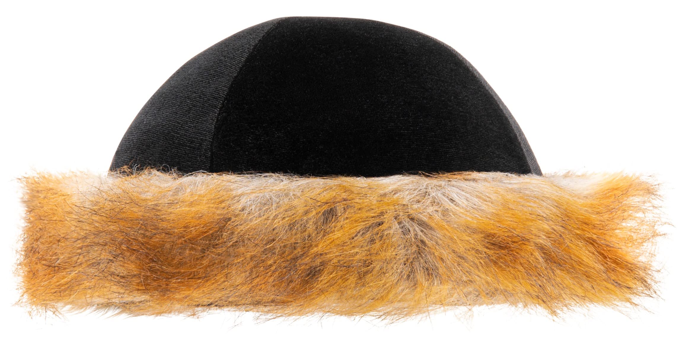 Dress Up America Mini Shtreimel - Jewish Fur hat - Great for Halloween, Purim and Year-Round - Traditional Jewish Headgear for Adults - Light Brown