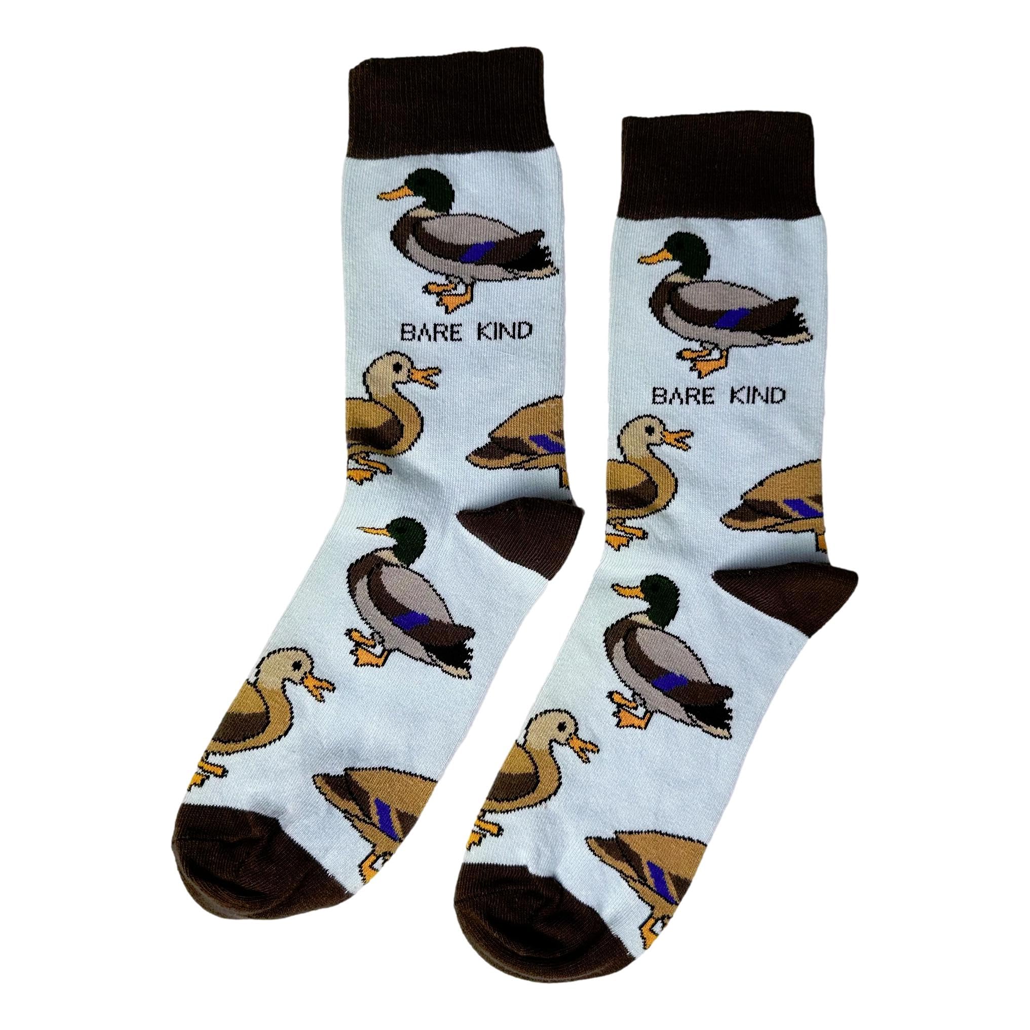 Bare Kind Unisex Multicoloured Save The Ducks Pale Blue Novelty Ankle Socks Adult Uk Size 4-7