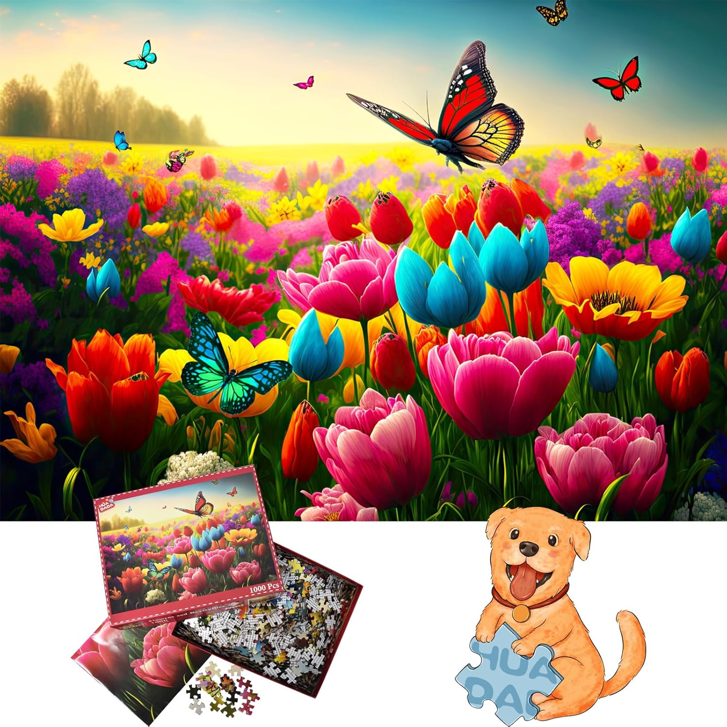 HUADADA Puzzle 1000 Teile, Puzzle für Erwachsene, Impossible Puzzle