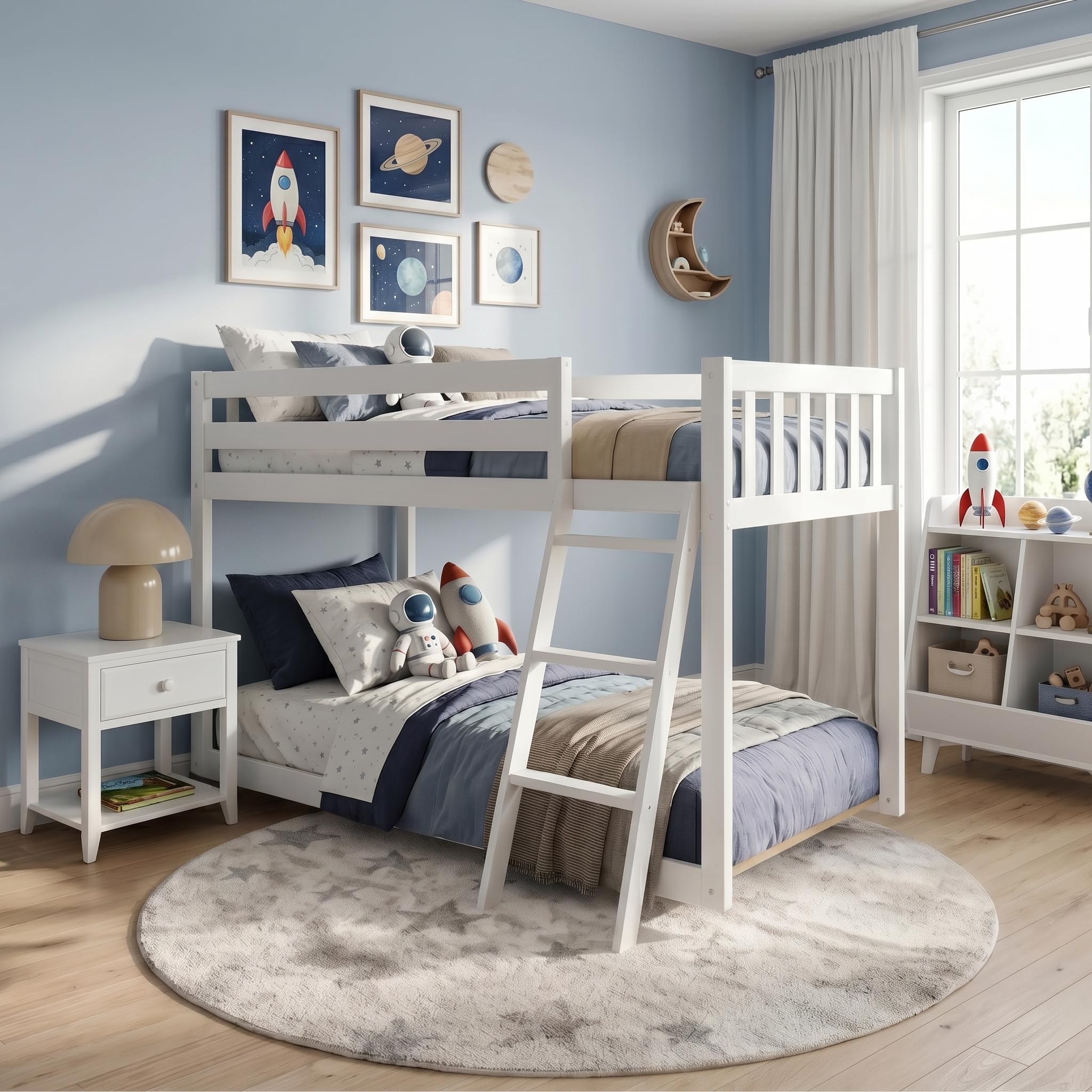 Max & Lily Fundamental Twin Low Bunk Bed