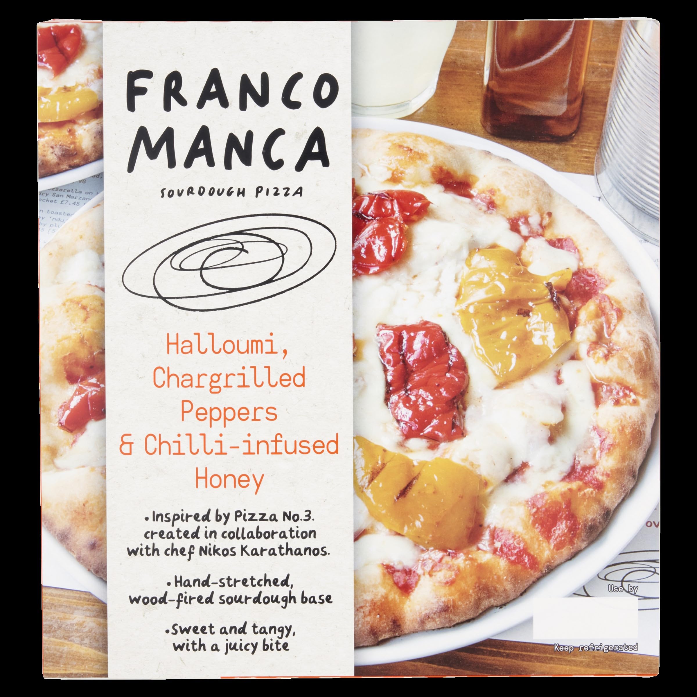 Franco Manca Halloumi & Peppers Pizza, 470g