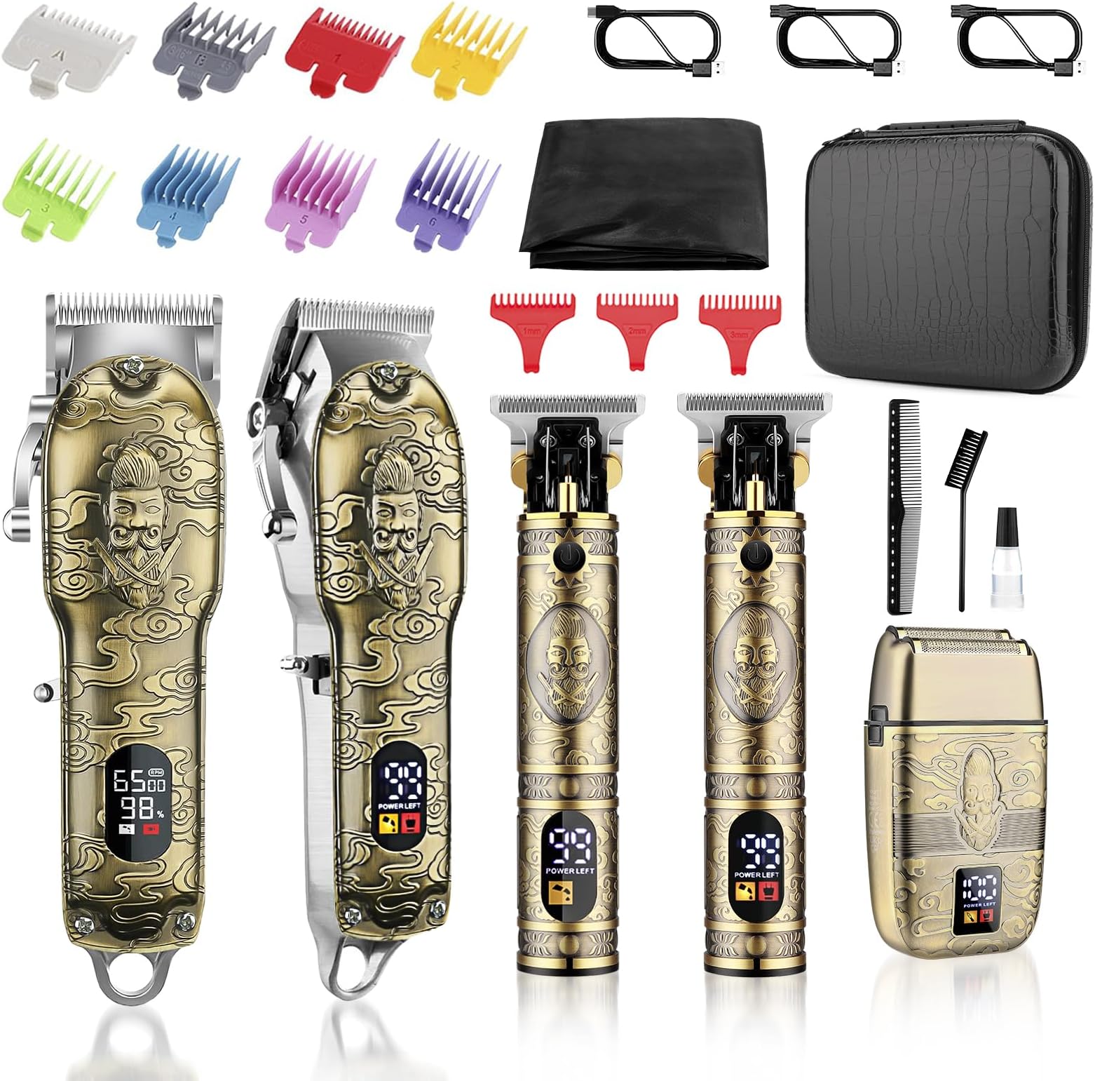 SoonsellHair Clippers for Man T-Blade Trimmer Hair Shaver Set,Foil Shaver Trimmer,5 in1,EVA Storage Bag