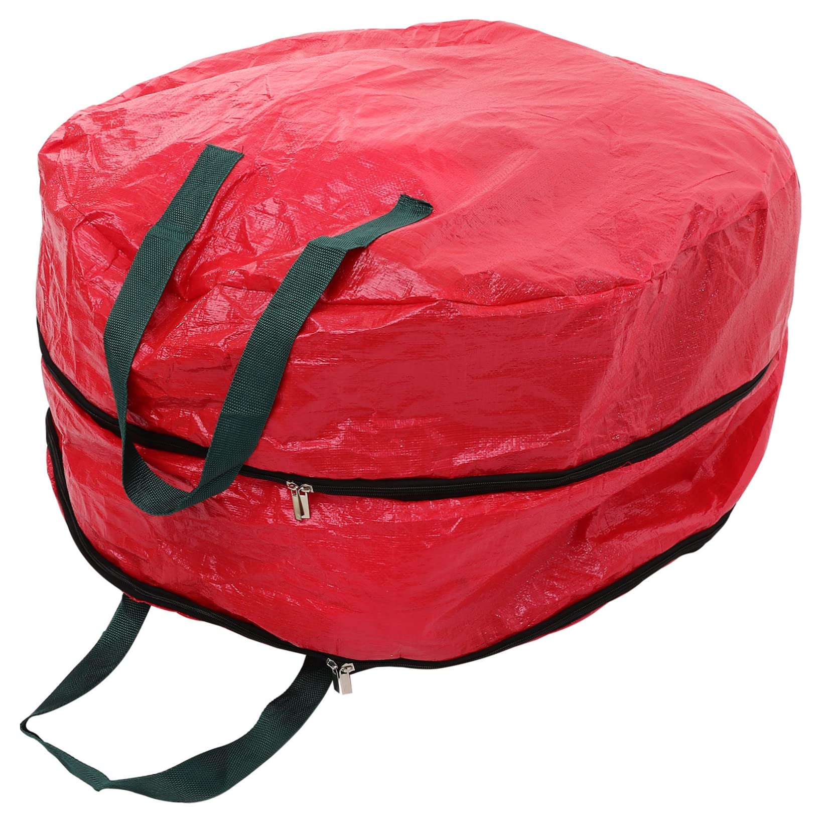 Levemolo Christmas Garland Bag Large Oxford Cloth Storage Pouch Wreath Bag with Zipper Carrying Straps