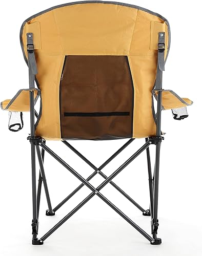 Miniatura 7 de ARROWHEAD OUTDOOR Silla de camping híbrida plegable portátil 2 en 1, reclinable ajustable, ventilación, acolchado, portavasos y bolsa de