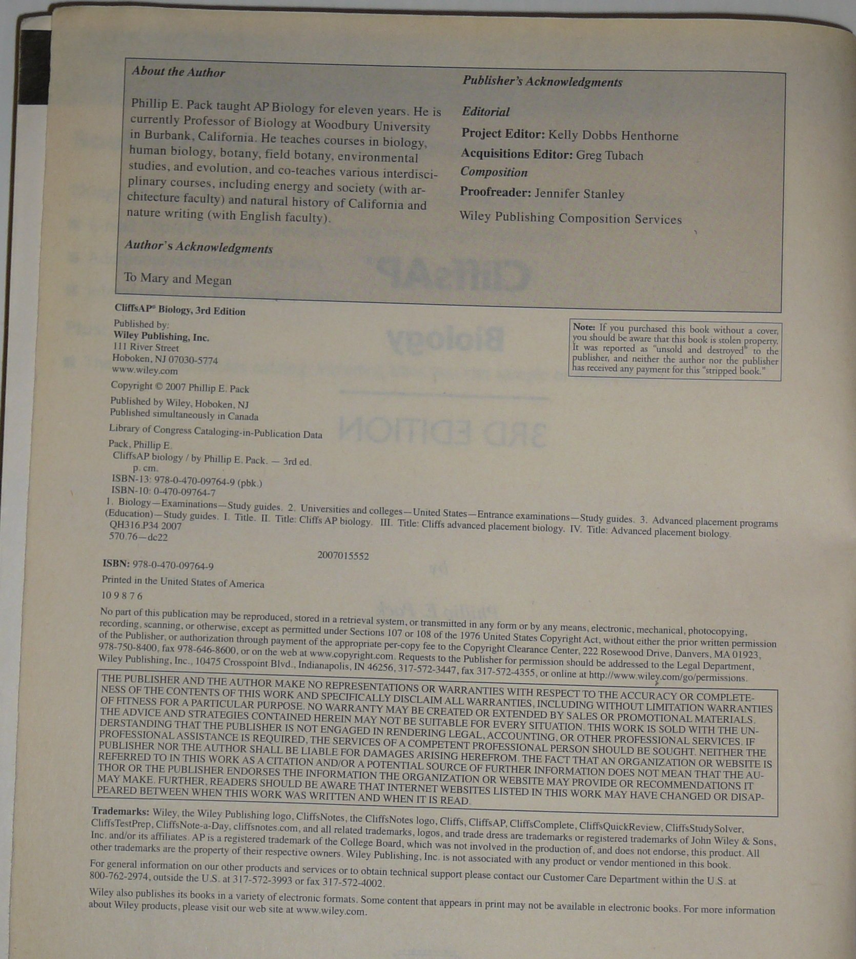 Cliffs Ap Biology (CliffsNotes AP) - Image 2