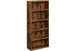 VASAGLE Rustic Bookshelf: Elevate Your Storage and Style