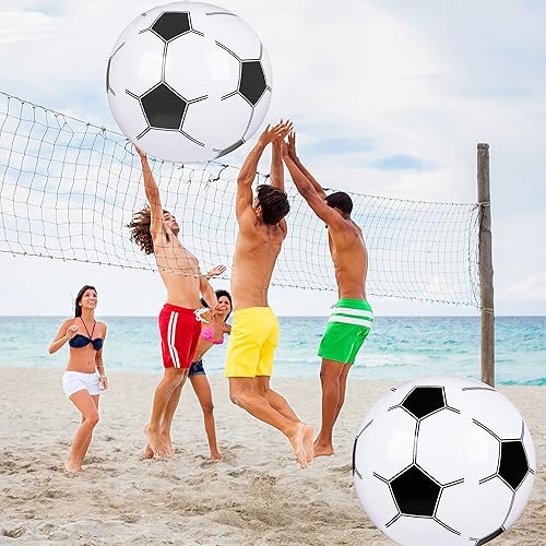 Miniatura 6 de peony man 8 bolas inflables gigantes de 24 pulgadas para playa, para piscina de verano, juegos de deportes al aire libre, decoración de fiesta