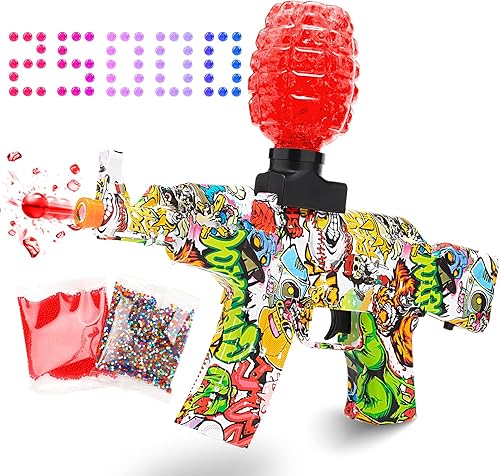Miniatura 1 de AKM-47 - Juguete eléctrico de bolas de agua de gel para actividades al aire libre juego de equipo de disparos con 25000 cuentas de bolas de gel