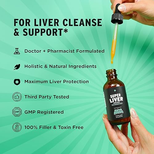 Miniatura 2 de SUPERBONSAI Súper apoyo hepático con cardo mariano, ayuda natural de desintoxicación y reparación de limpieza del hígado, suplemento hepático