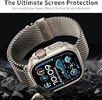Vista 26 de 6 Pack Case with Tempered Glass Screen Protector for Apple Watch Series 9/8/7 45mm, Ultra-Thin Scratch Resistant Full Protective Hard PC Bumper