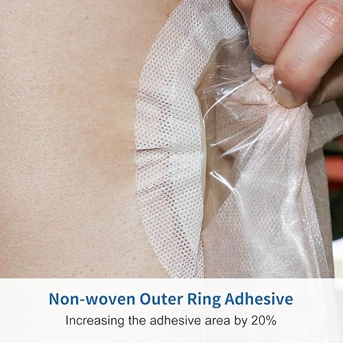 Miniatura 5 de 21 bolsas de ostomía, suministros de colostomía, bolsa de ostomía drenable de dos piezas para el cuidado del estoma de ileostomía, cortada a medida