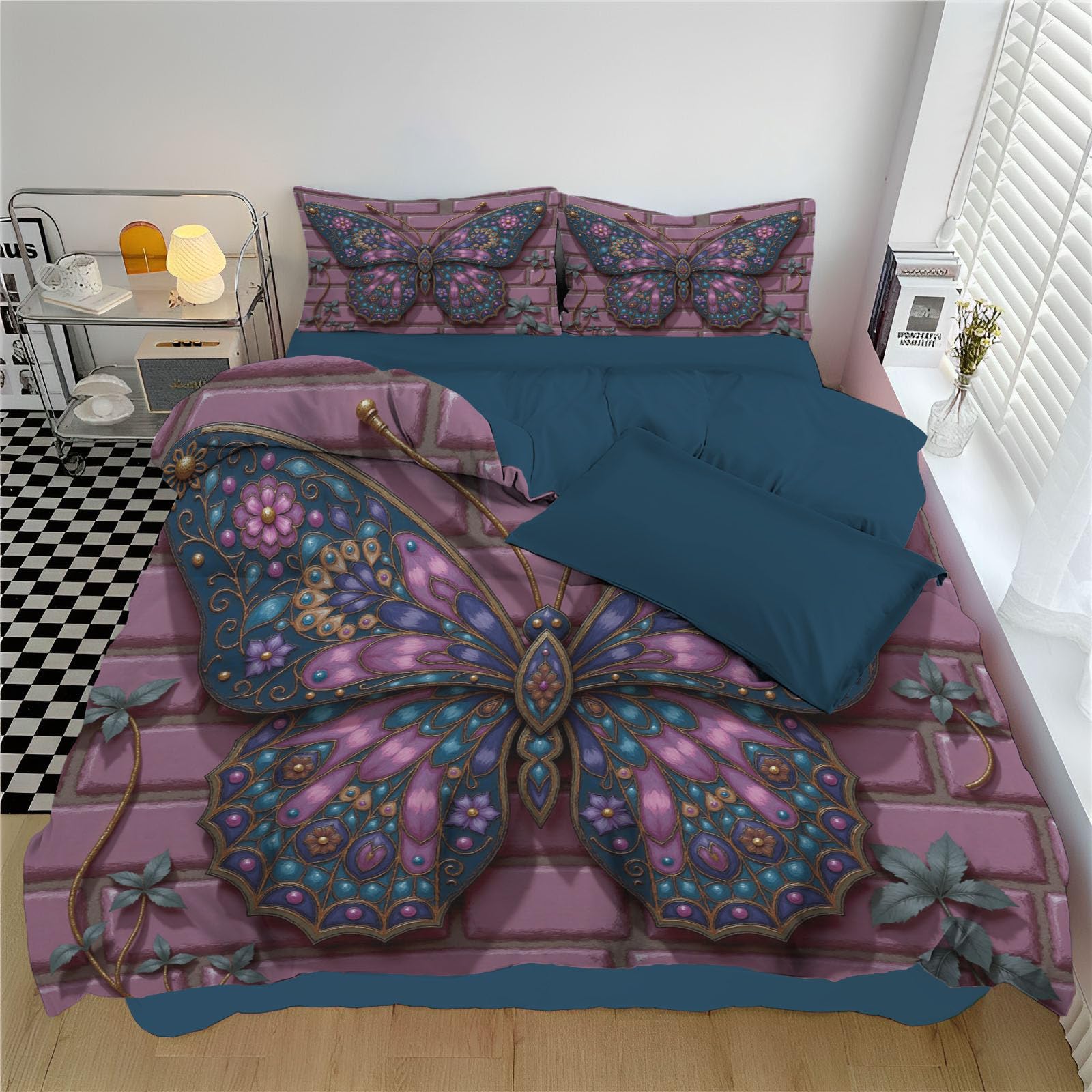 Linge de lit 2 personnes rose pour une chambre cocooning paisible