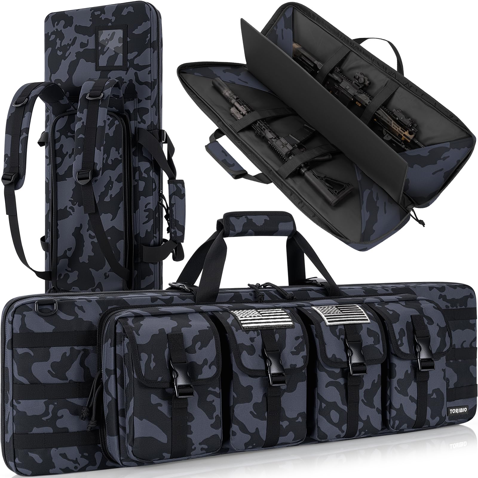 TORIBIO Double Rifle Case Gun Bag 30/34/36/42/46/48/51/55"