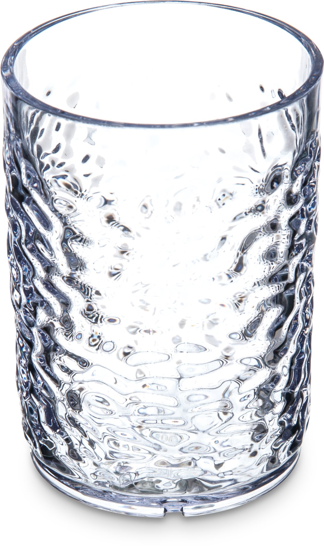 Carlisle FoodService Products Pebble Optic Pebble Tumbler Plastic Tumbler for Restaurants, Catering, Kitchens, Plastic, 5.6 Ounces, Clear, (Pack of 24)