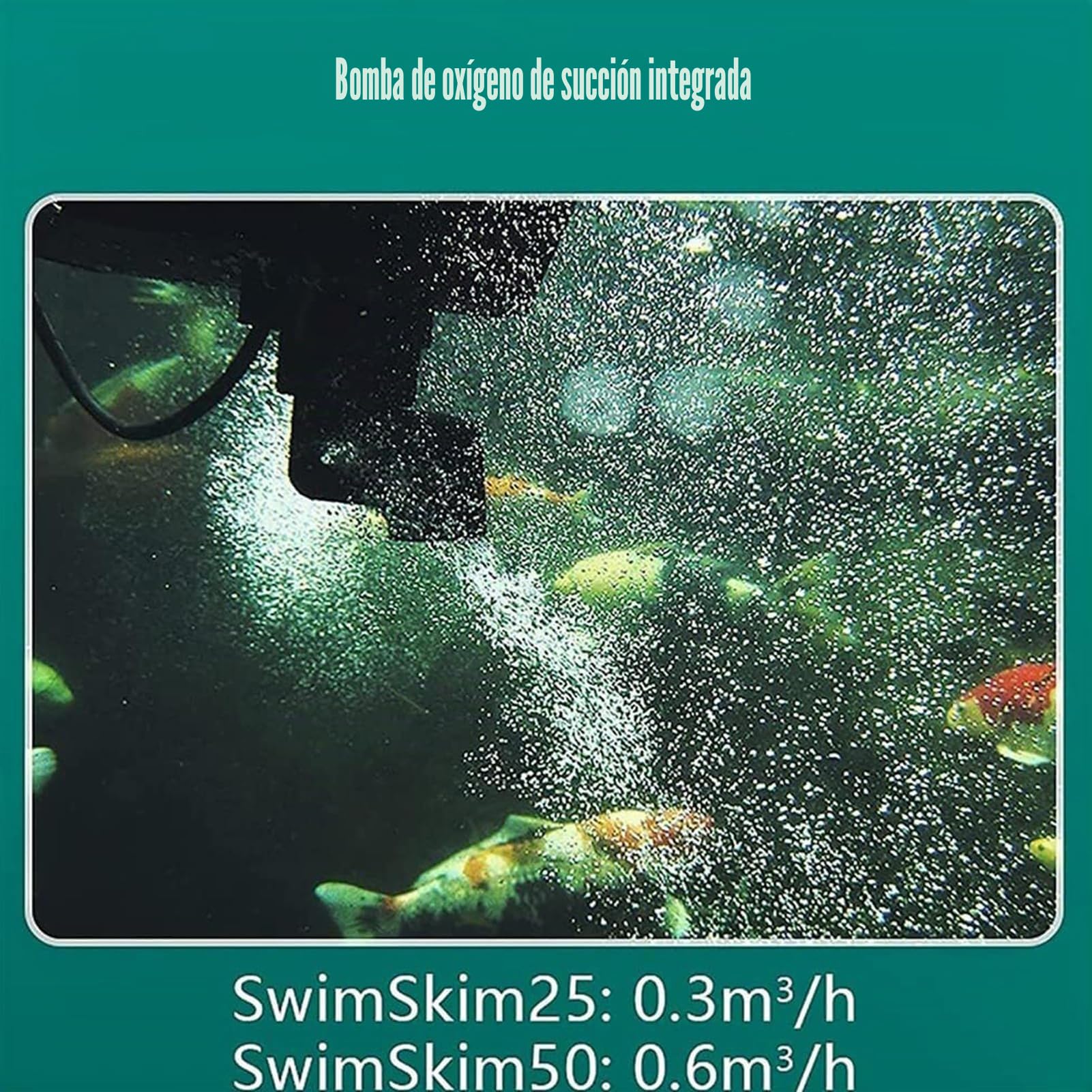Skimmer Flotante for Estanque, Limpiador robótico automático for Superficie de Piscina, Skimmer Flotante de succión con Bomba, Cable de alimentación de 10 m, Aspiradoras for estanques de jardín(75W)