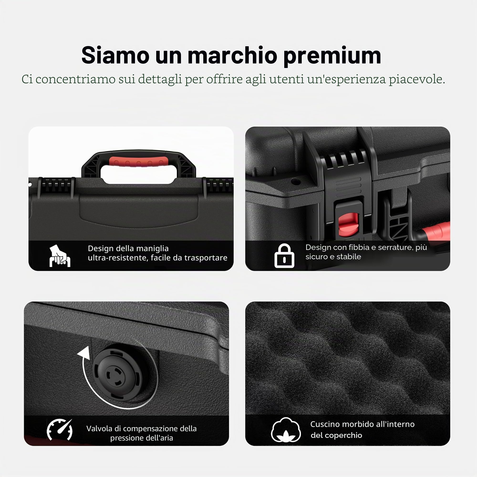 Custodia rigida impermeabile per DJI Mavic 4 Pro Drone Combo Fly More adatta a DJI RC 2/Pro 2 fino a 9 batterie, stazione di ricarica, filtro e accessori